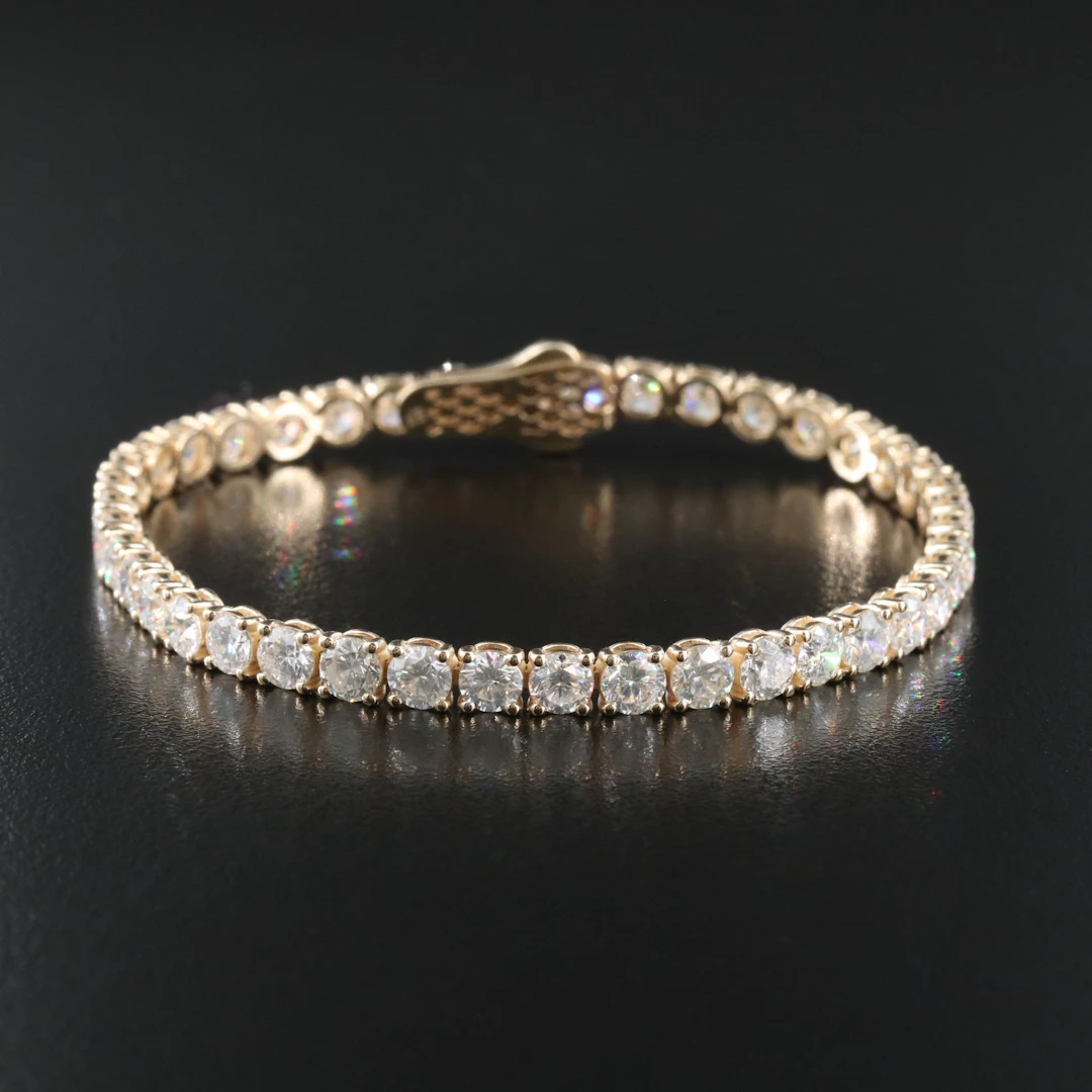 14K 10.36 CTW Diamond Line Bracelet