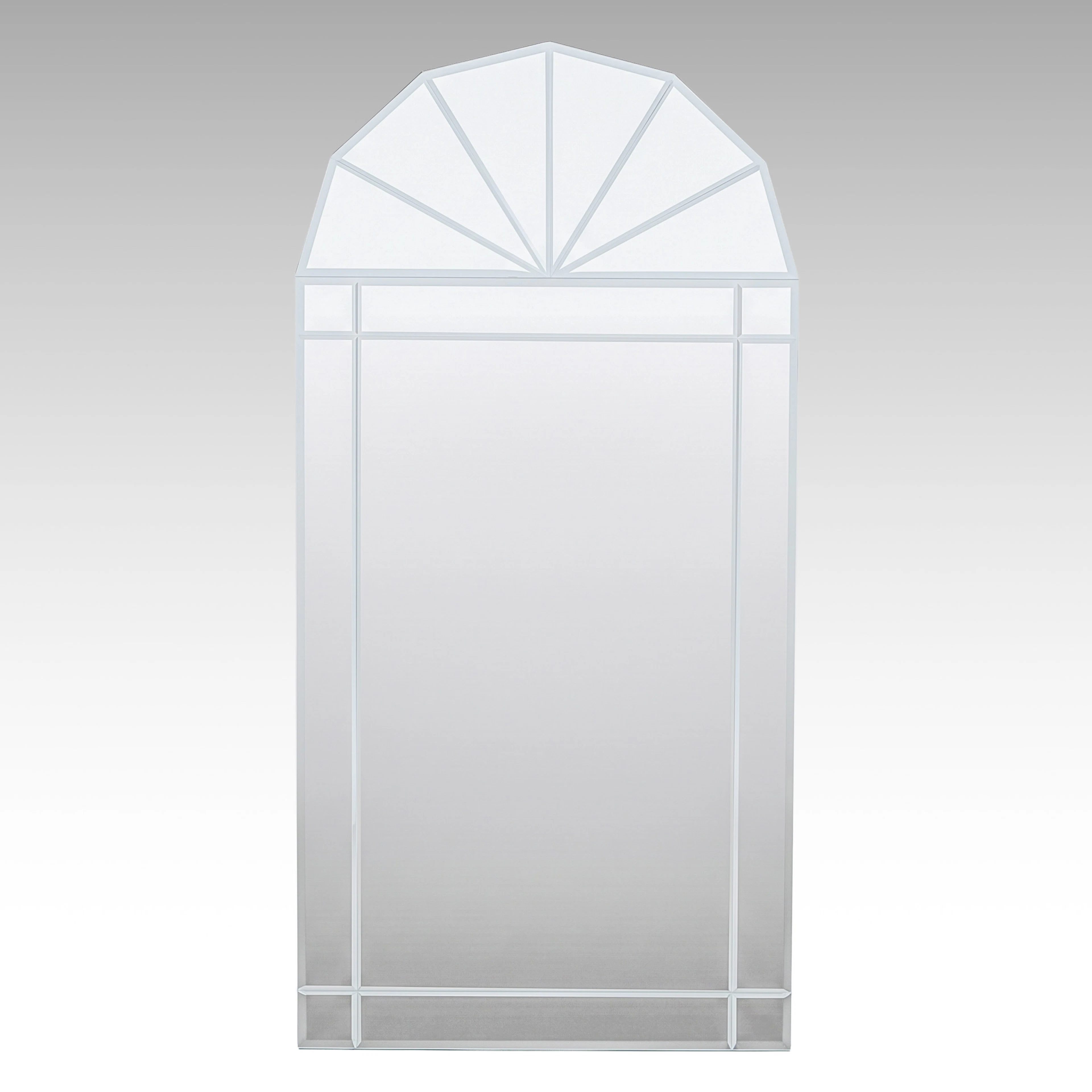 Arched Beveled Glass Wall Mirror