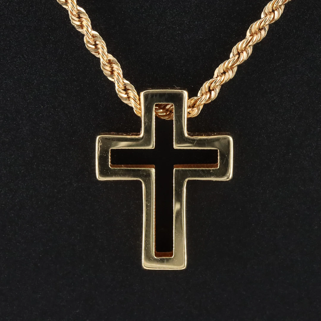 14K Cross Necklace