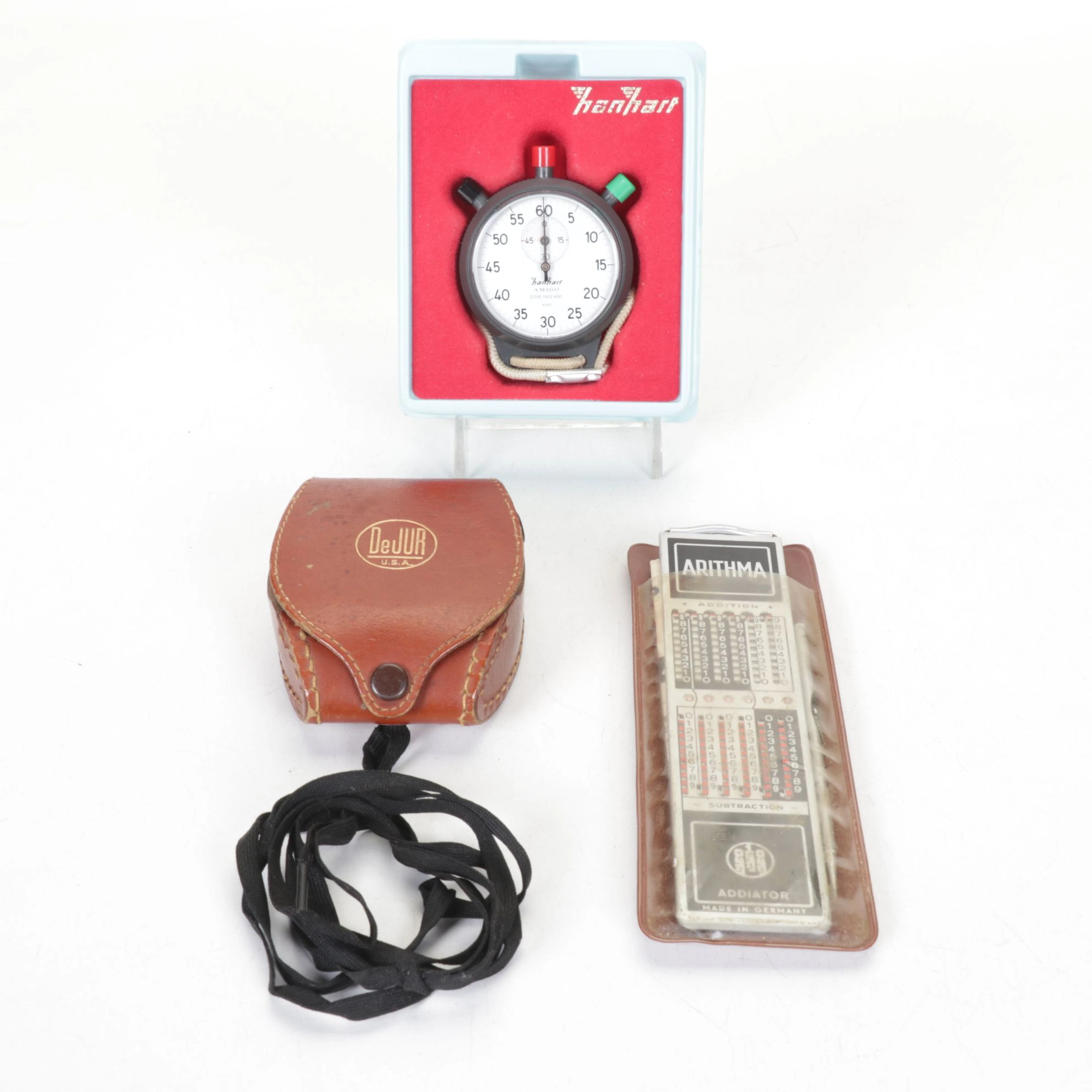 DeJur Exposure Meter with Stop Watch & Mechanical Calculator