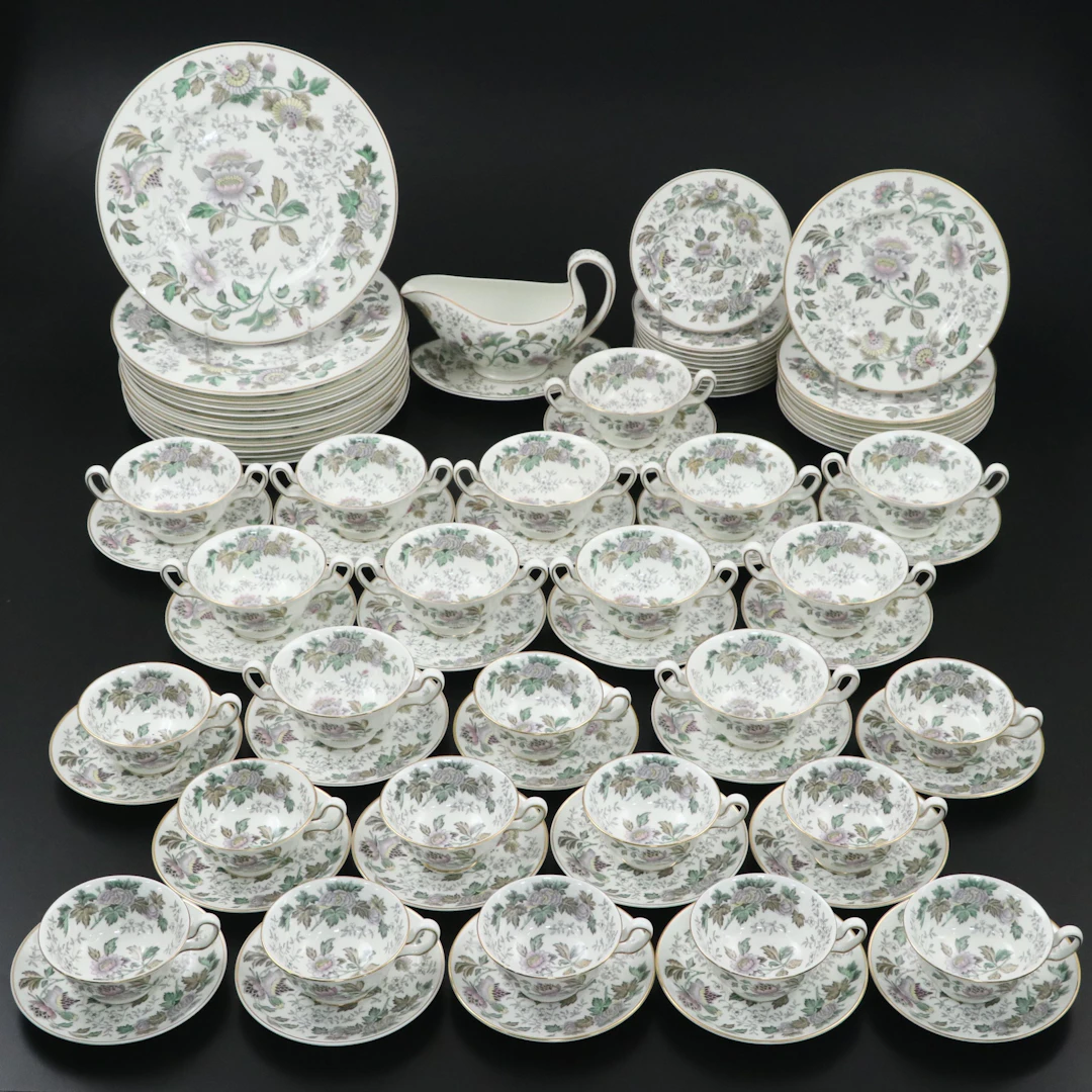 Wedgwood "Avon" Multicolored Floral Bone China Dinnerware