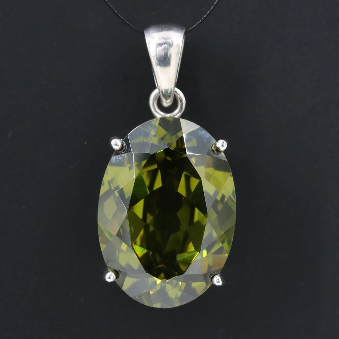 Sterling Glass Pendant