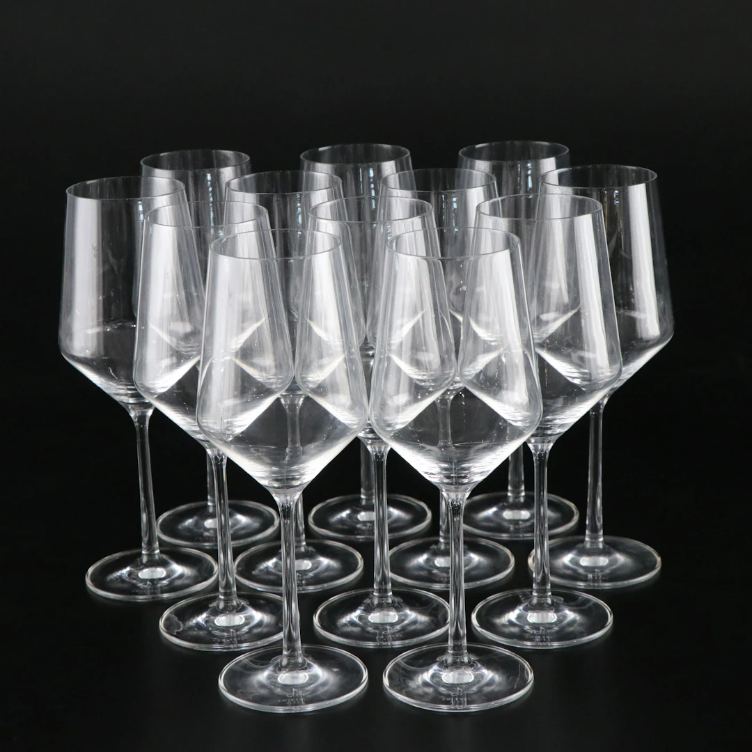 Twelve Zwiesel Glas Wine Glasses