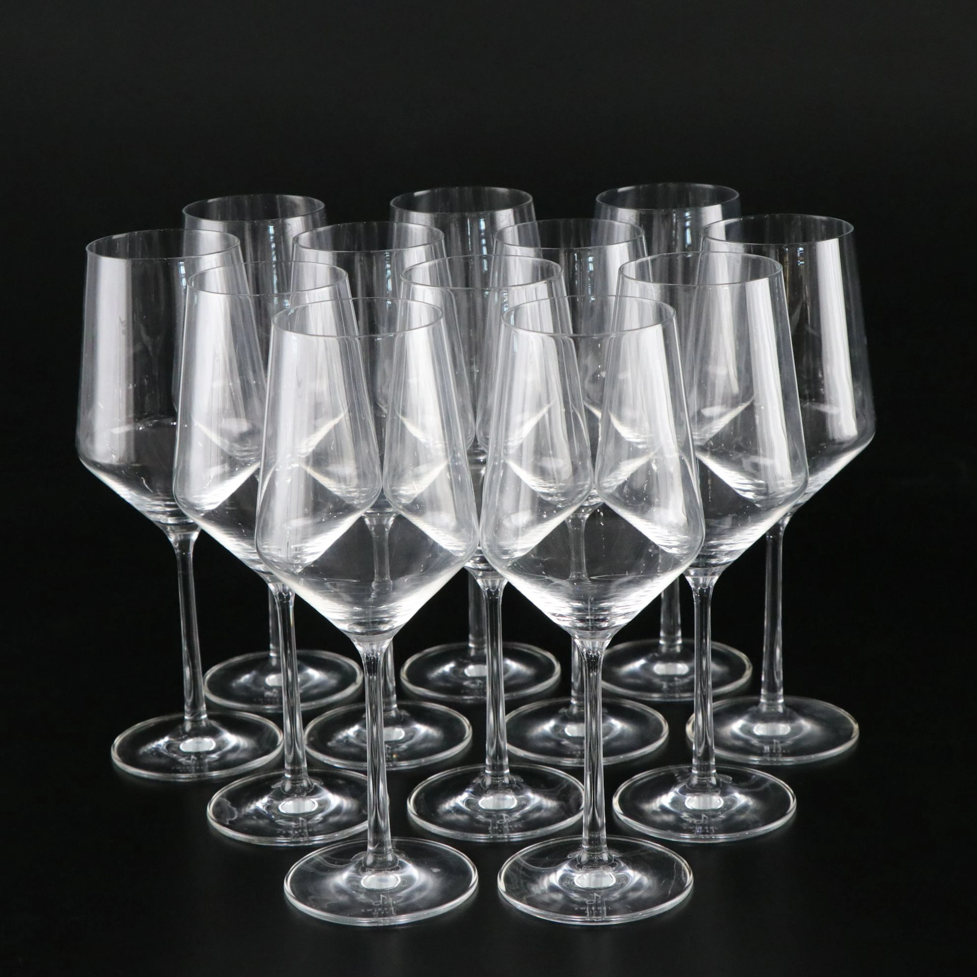 Twelve Zwiesel Glas Wine Glasses