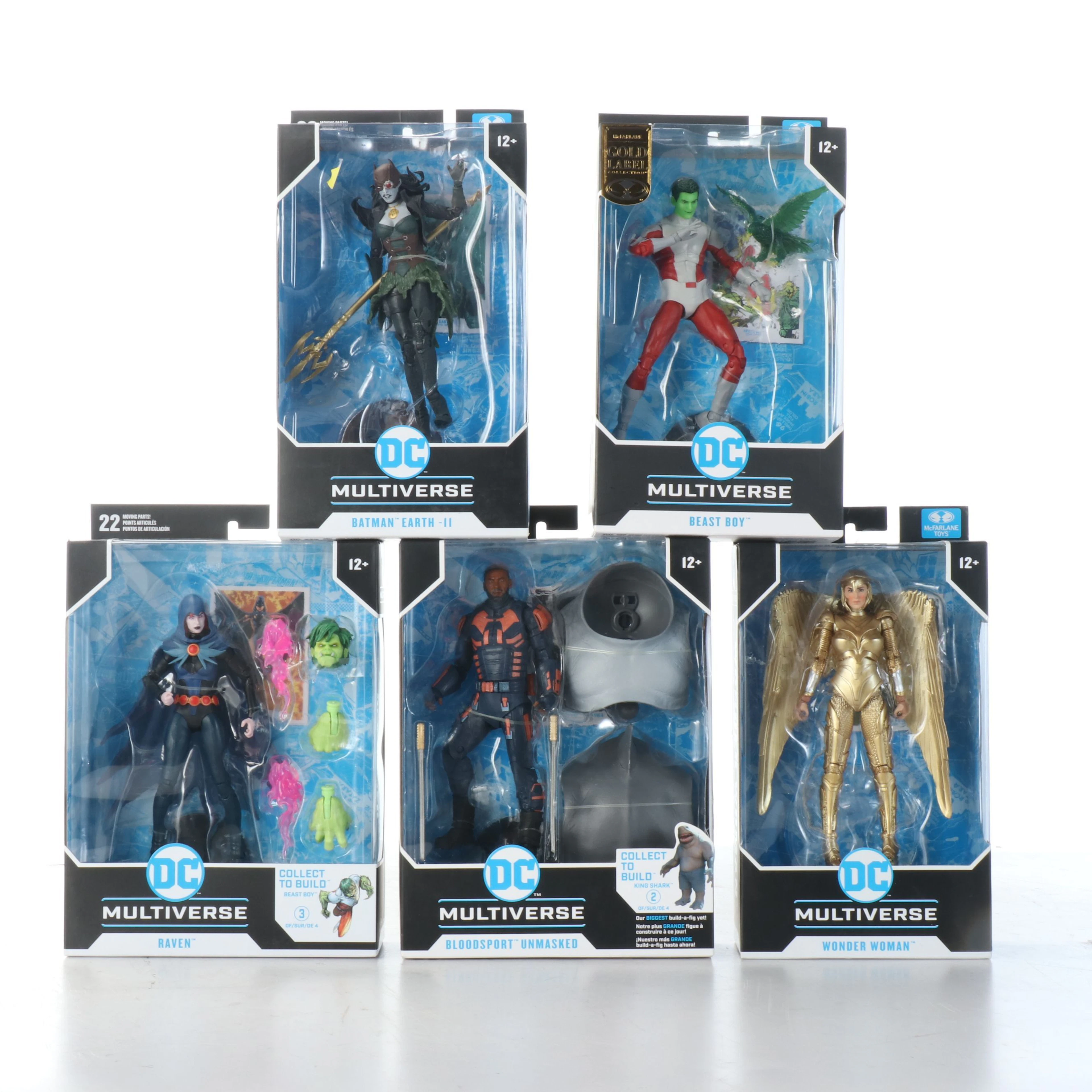 McFarlane Gold Label "Beast Boy" with "Wonder Woman" and More Action Figures