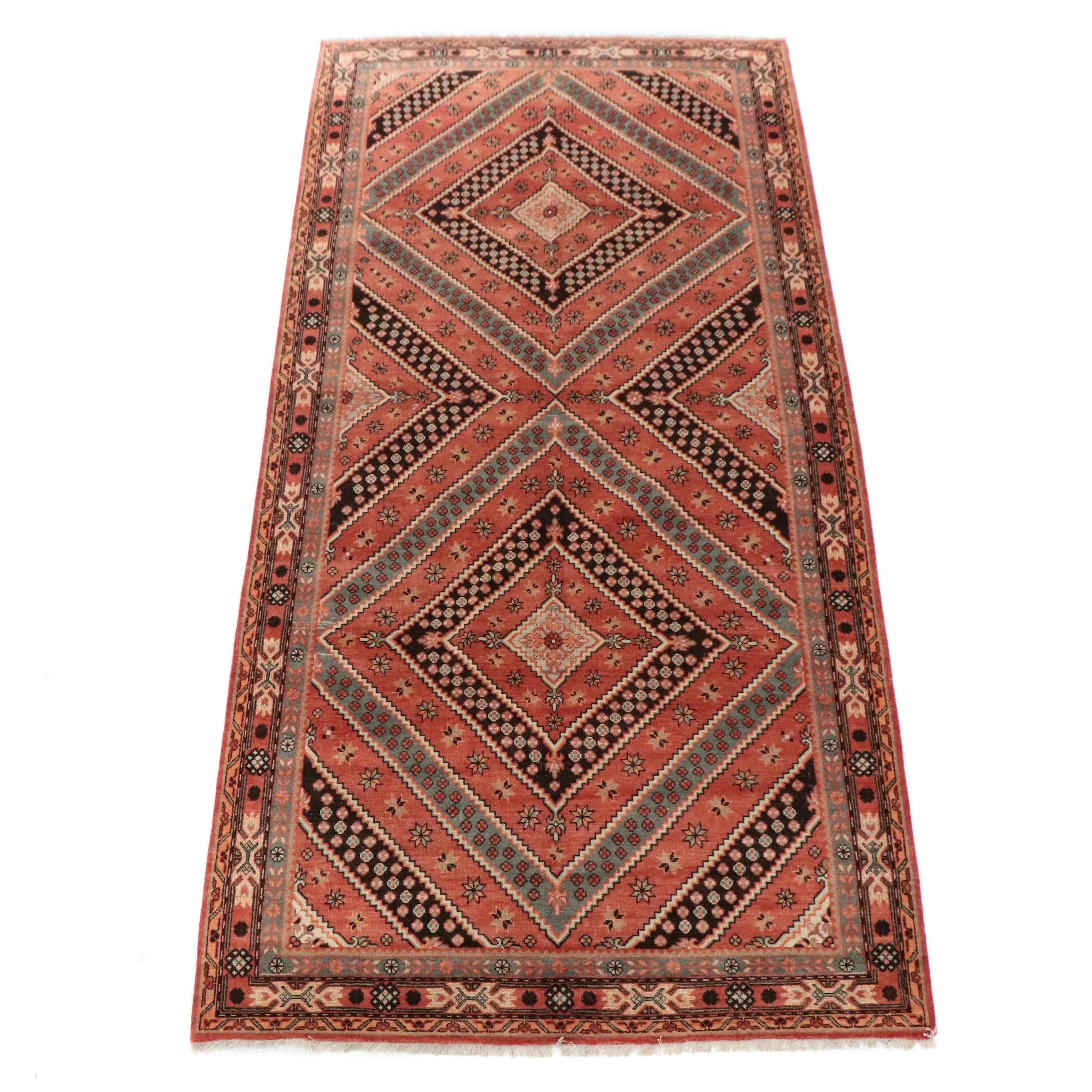 6'6 x 13'7 Hand-Knotted East Turkestan Khotan Long Rug