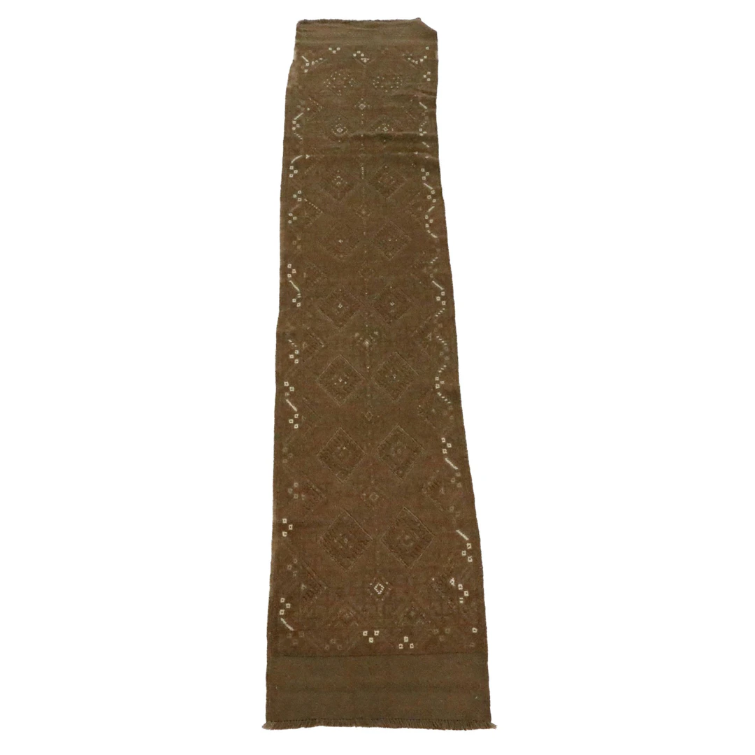 2'2 x 11'9 Hand-Knotted Afghan Mashwani Carpet Runner