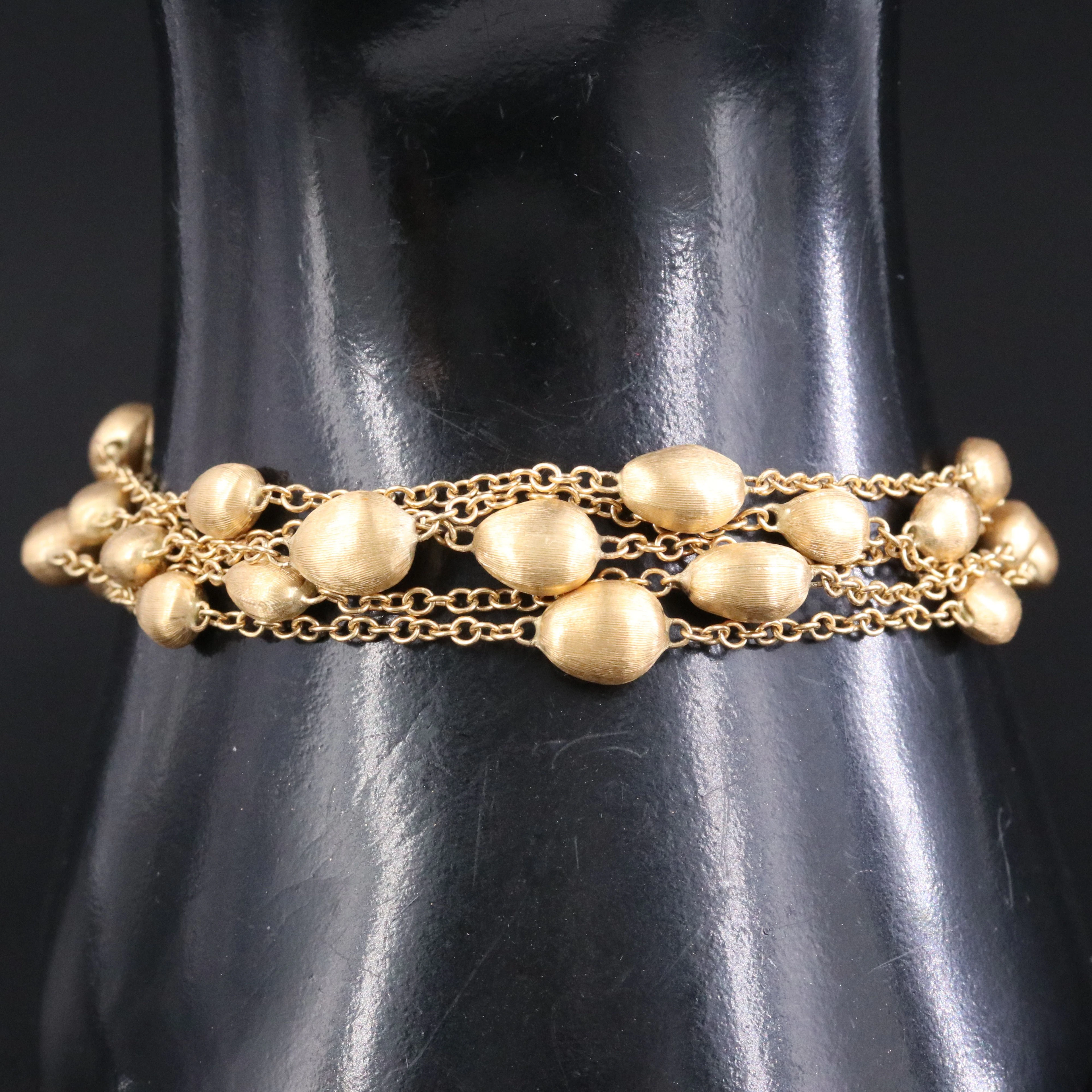 Marco Bicego Siviglia 18K Multi-Strand Station Bracelet