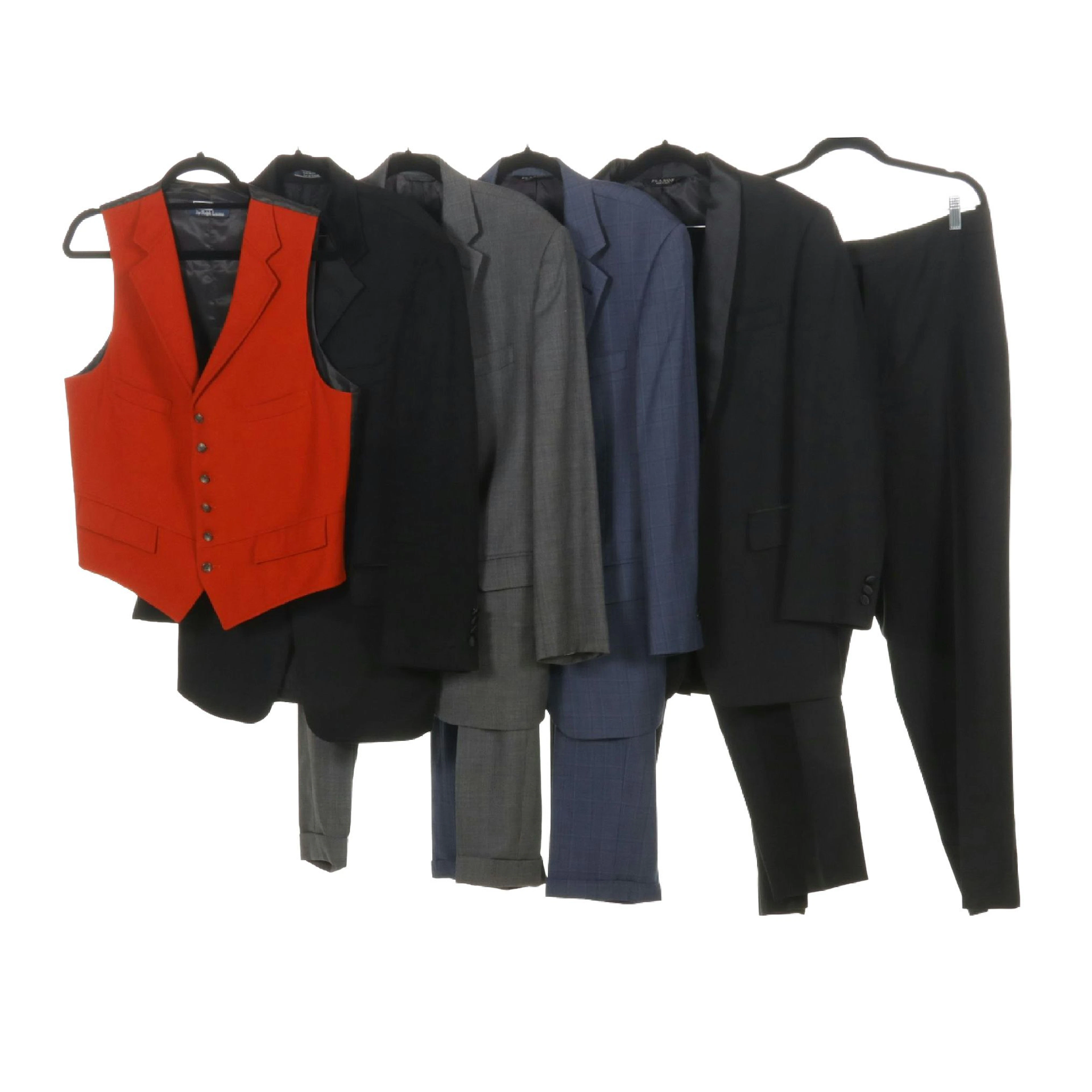 Men's Two-Piece Suits, Vest, Pants, and Jacket Including Lauren Ralph Lauren