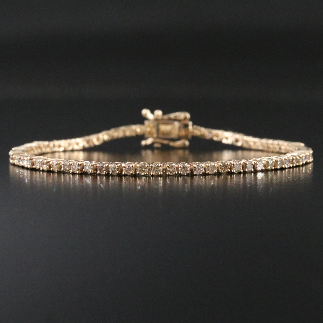 14K 2.42 CTW Diamond Line Bracelet