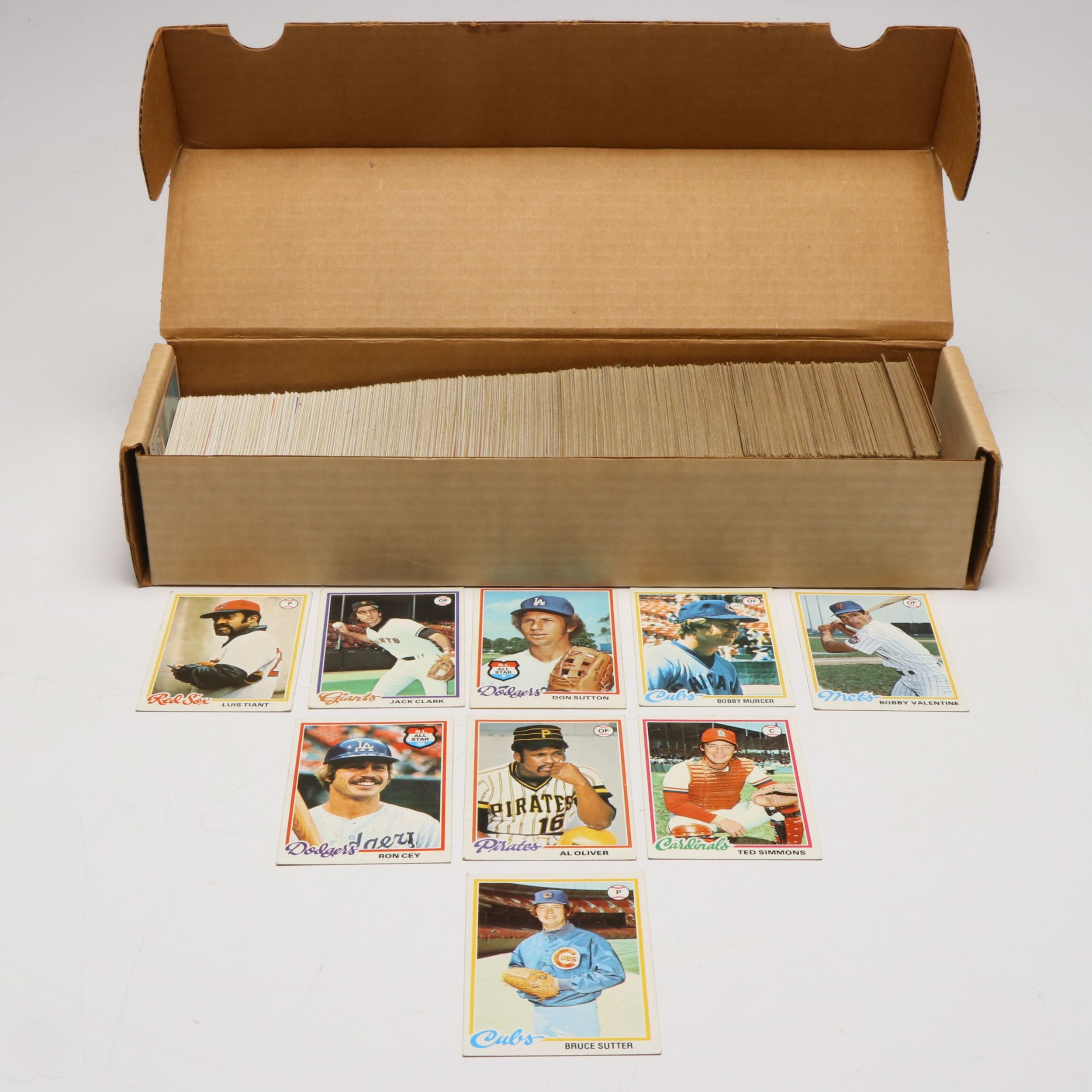 1978 Topps Baseball Cards Featuring Don Sutton, Jack Clark, and Bruce Sutter