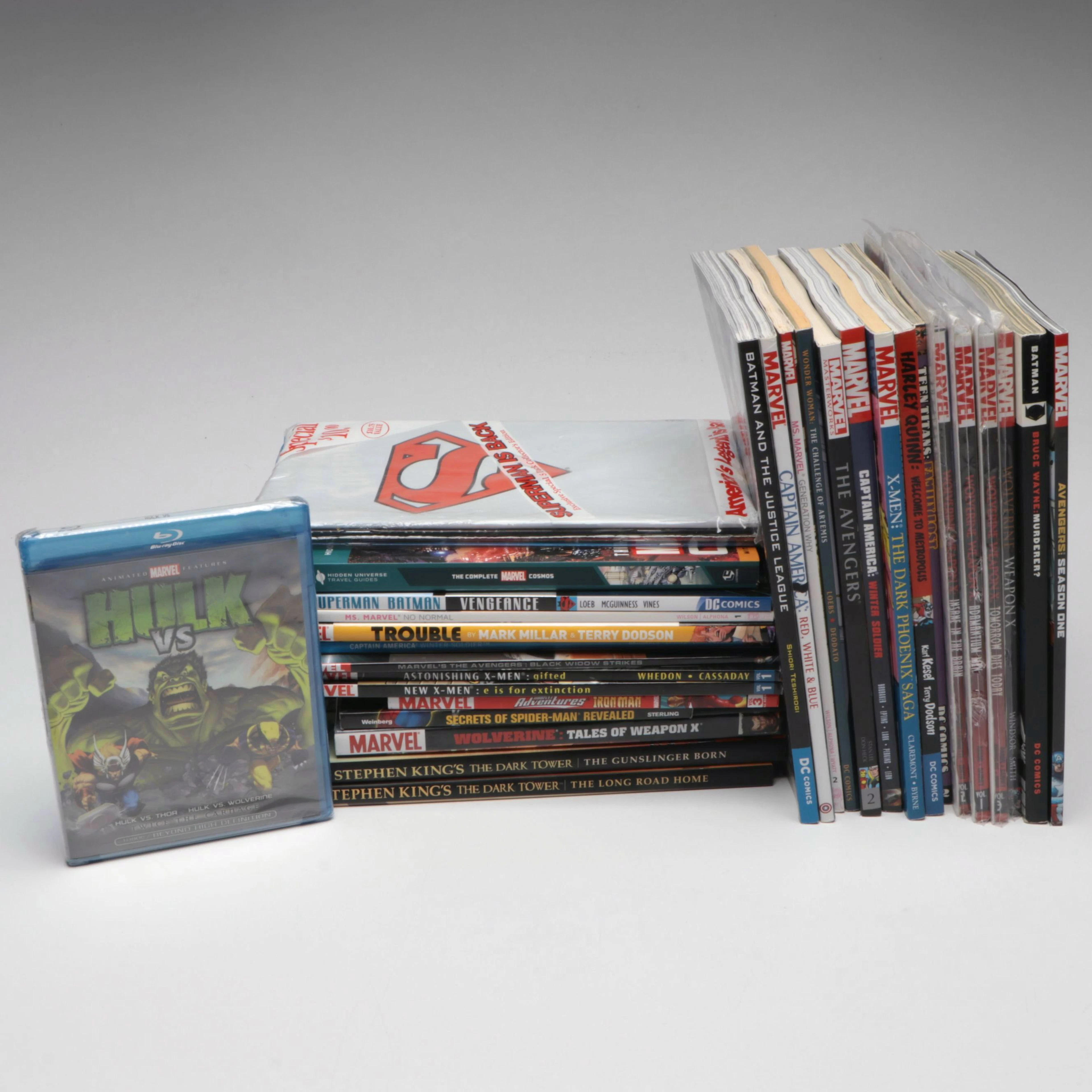Marvel "Hulk vs." DVD with Teen Titans, X-Men, and More Modern Comic Volumes