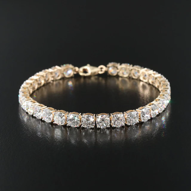 14K 15.28 CTW Lab Grown Diamond Line Bracelet