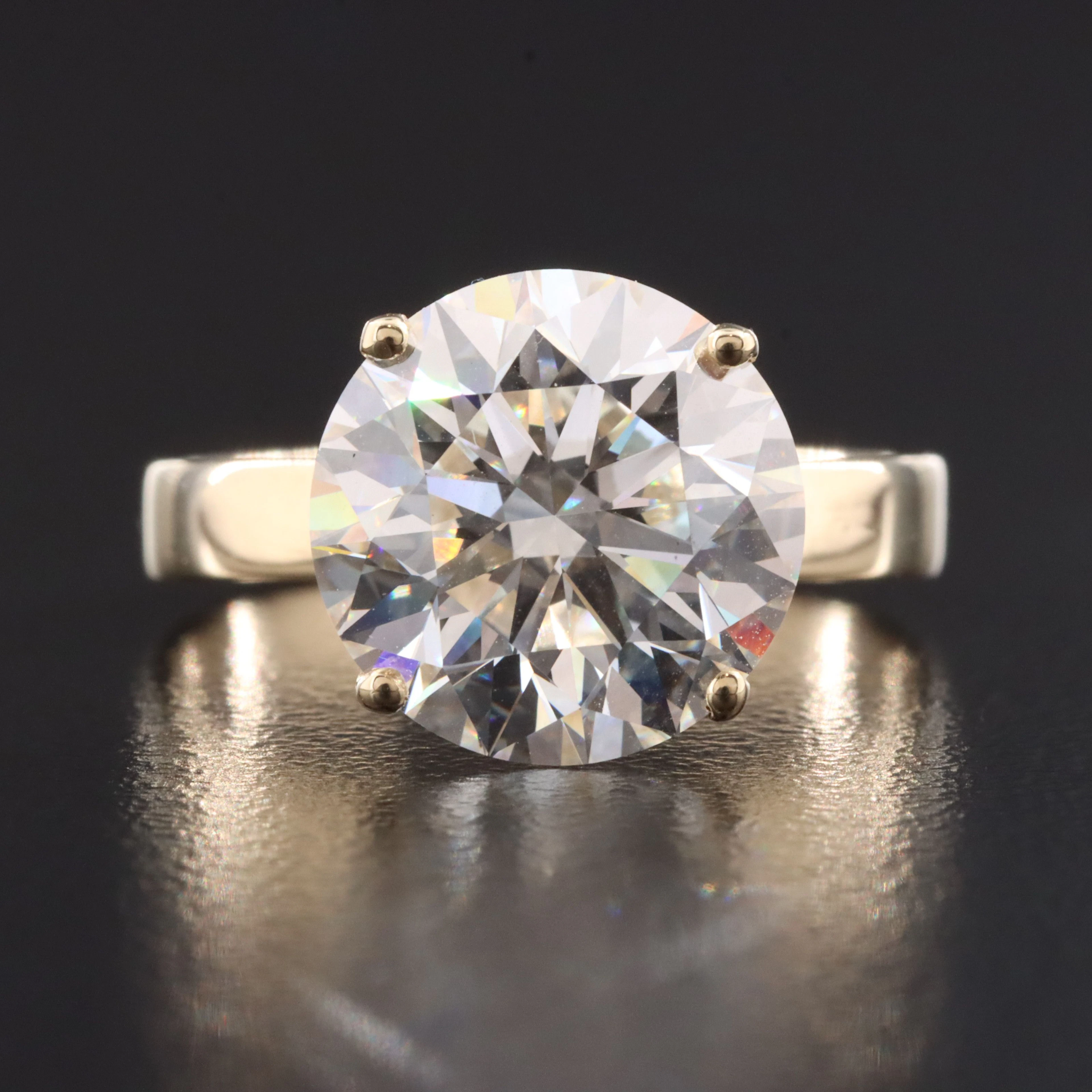 14K 5.00 CT Lab Grown Diamond Solitaire Ring with IGI Report