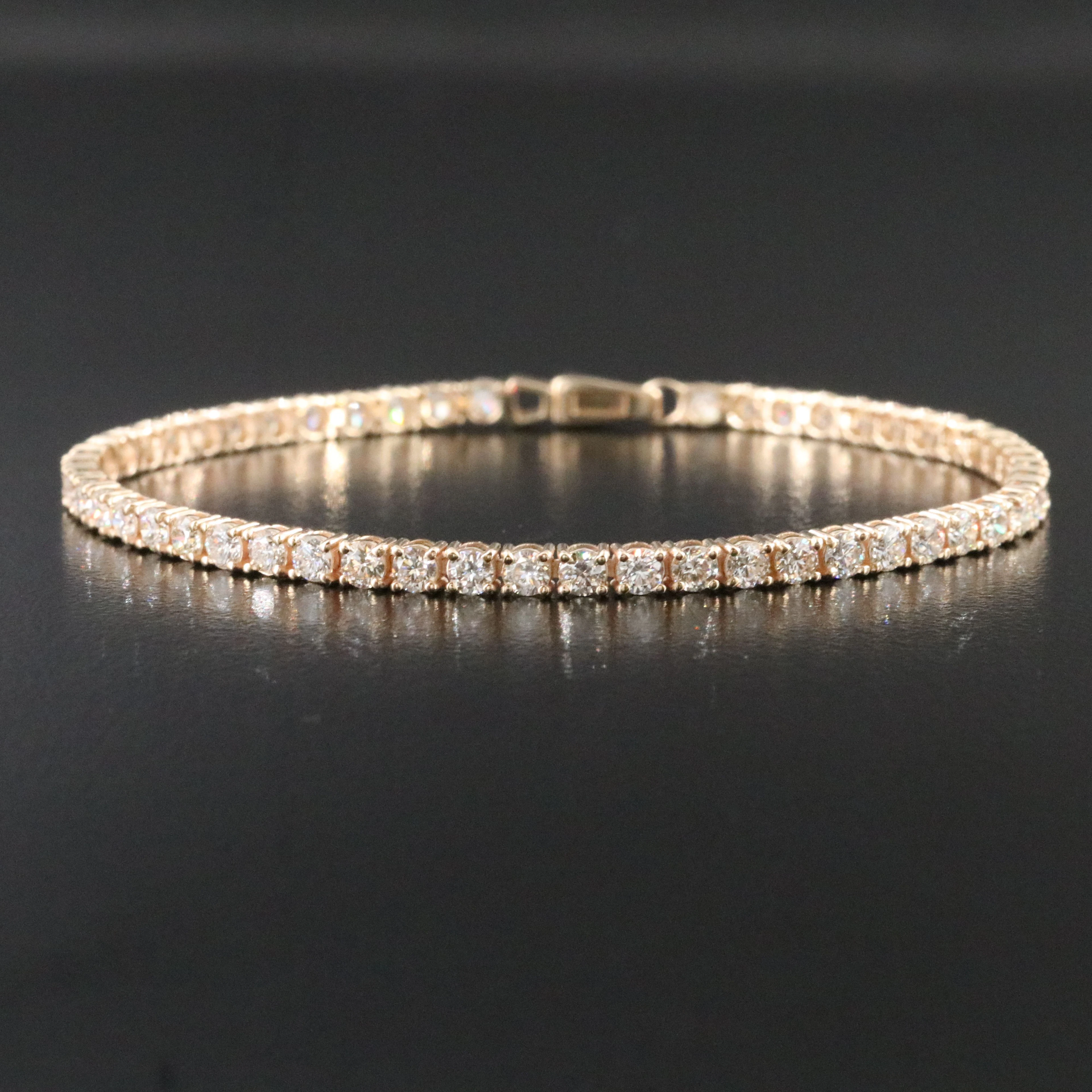 14K 3.84 CTW Diamond Line Bracelet