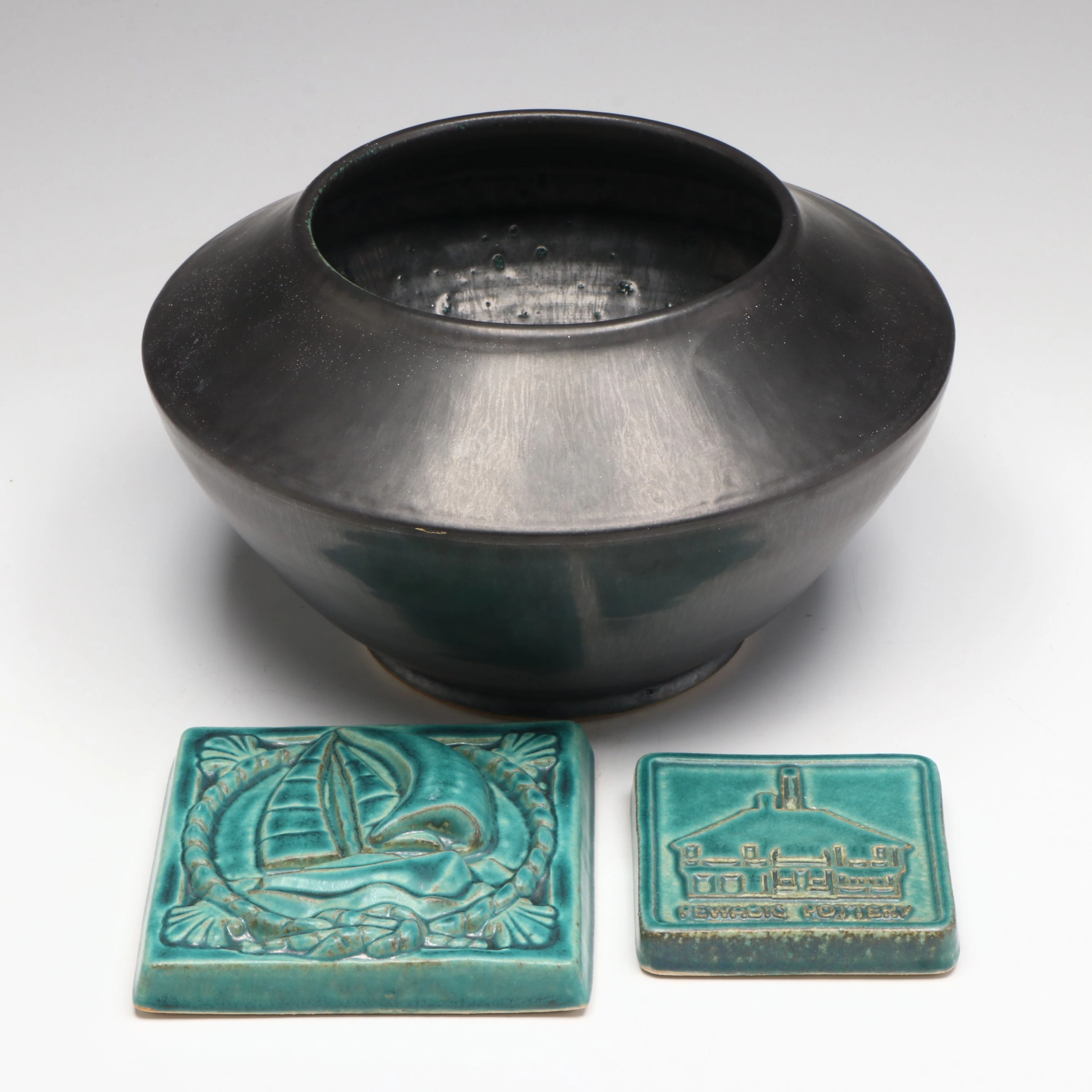 Pewabic Pottery "Moderne" Vase with Art Pottery Tiles, 21st Century