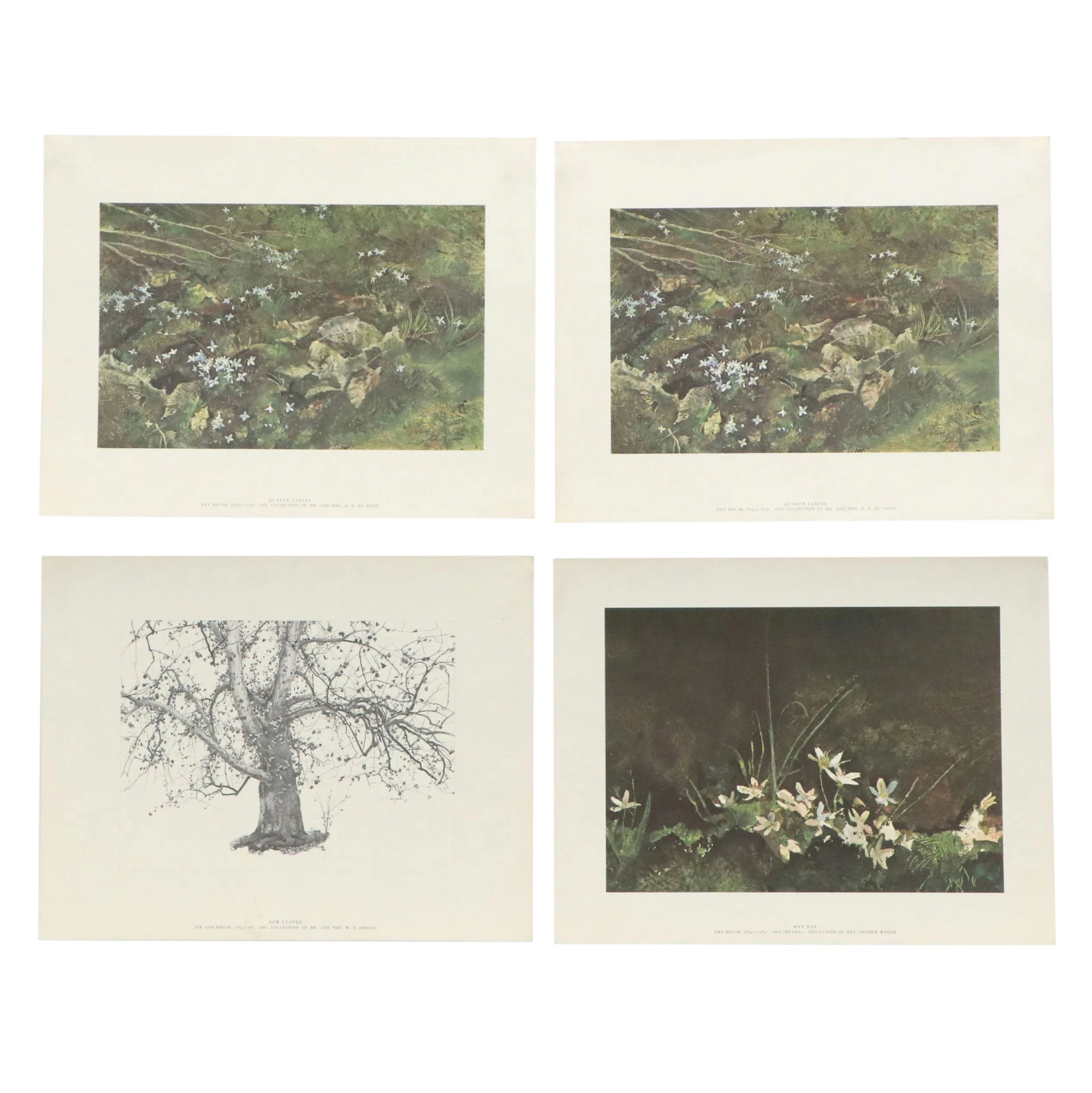 Offset Lithographs After Andrew Wyeth "The Four Seasons"