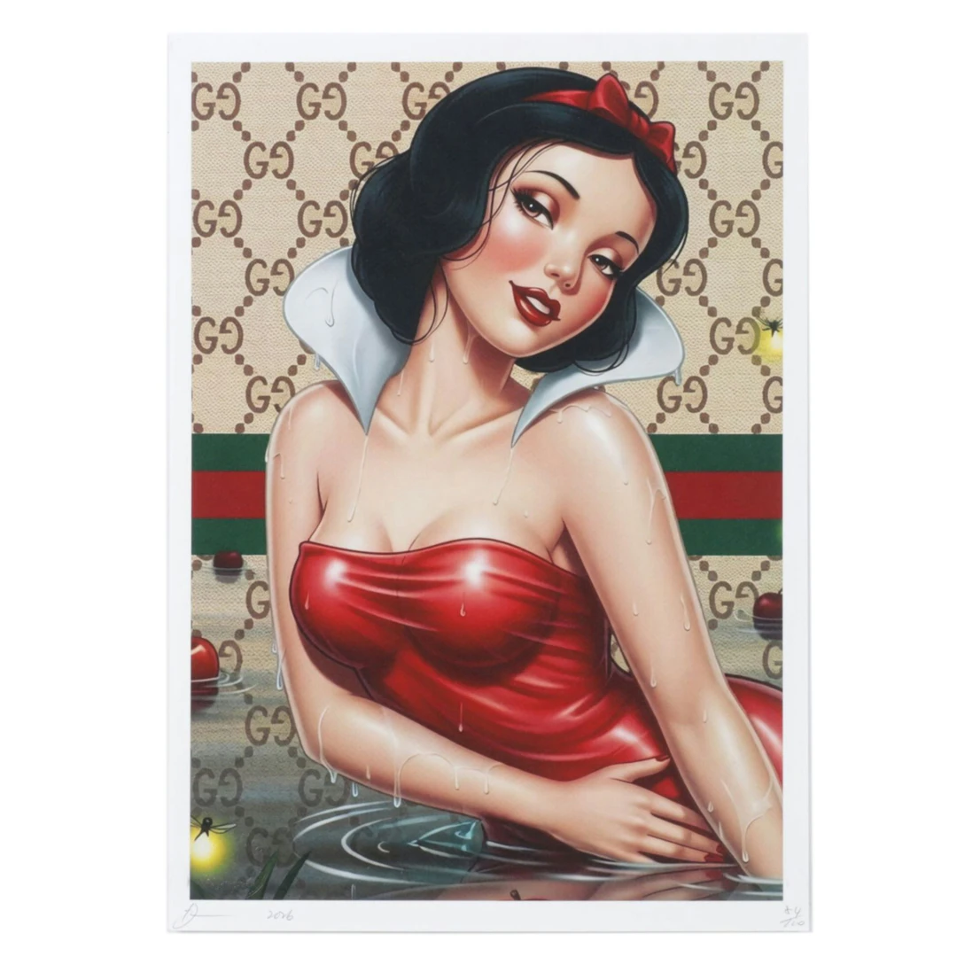 Death NYC Pop Art Graphic Print Homage to Snow White x Gucci, 2026