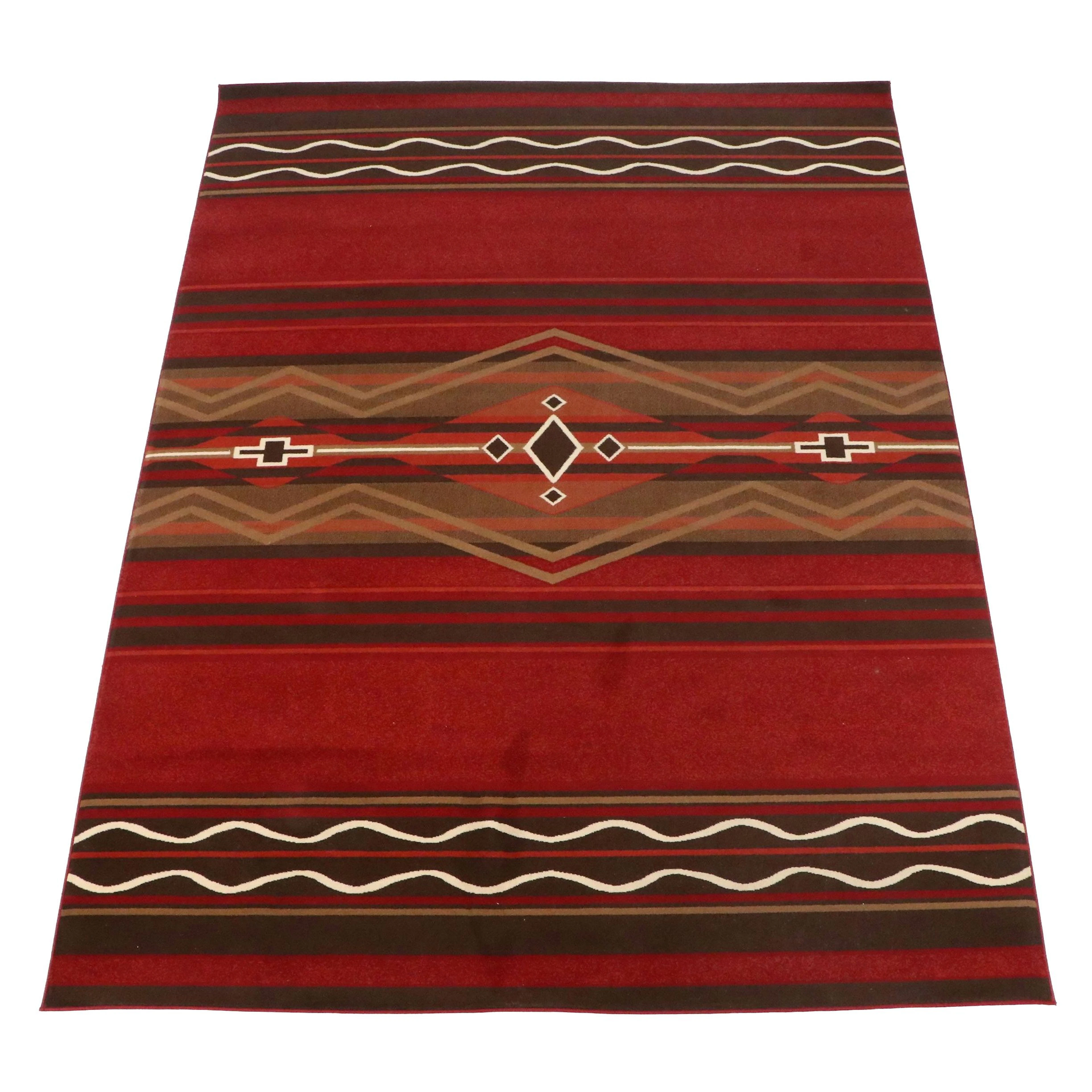 7'11 x 10'10 Machine Made American Rhythm Southwestern Style Area Rug