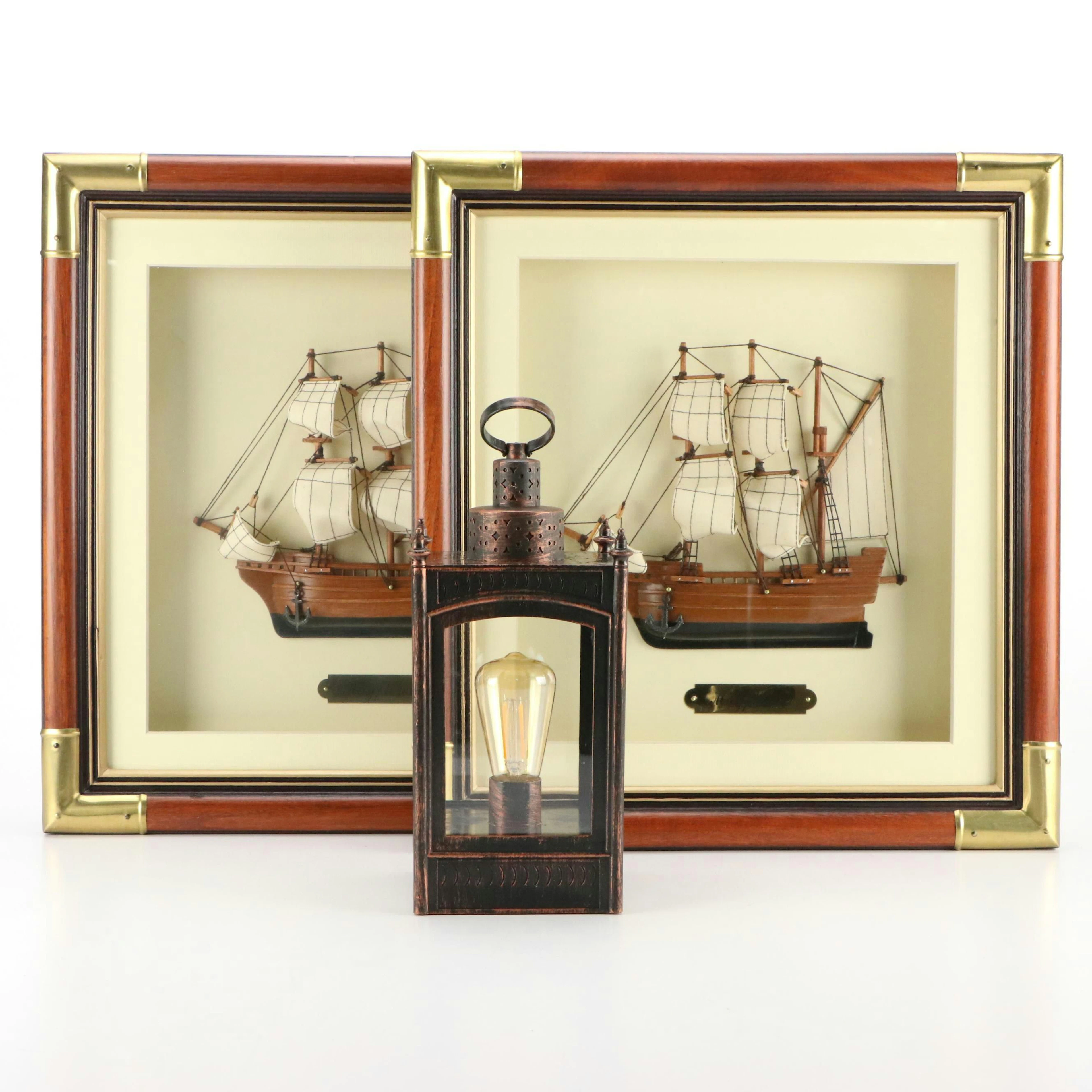 Heritage Mint "Trade Winds" Mayflower Replicas, Paul Revere Copy Lantern