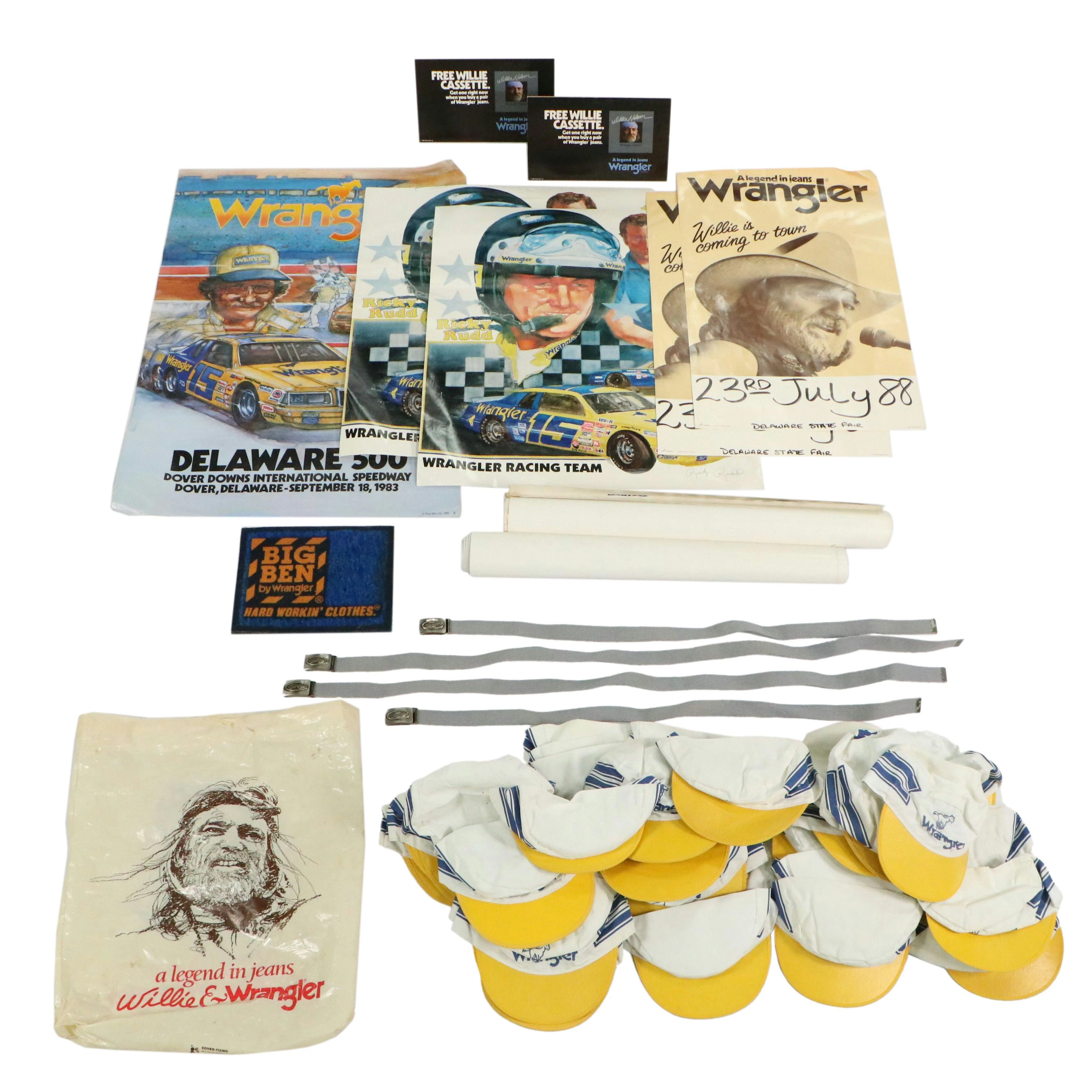 Wrangler Posters, Caps and More Advertising Memorabilia, Vintage