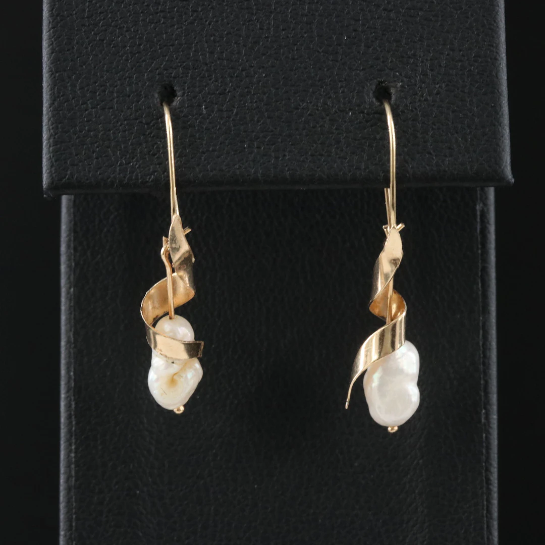 14K Pearl Earrings