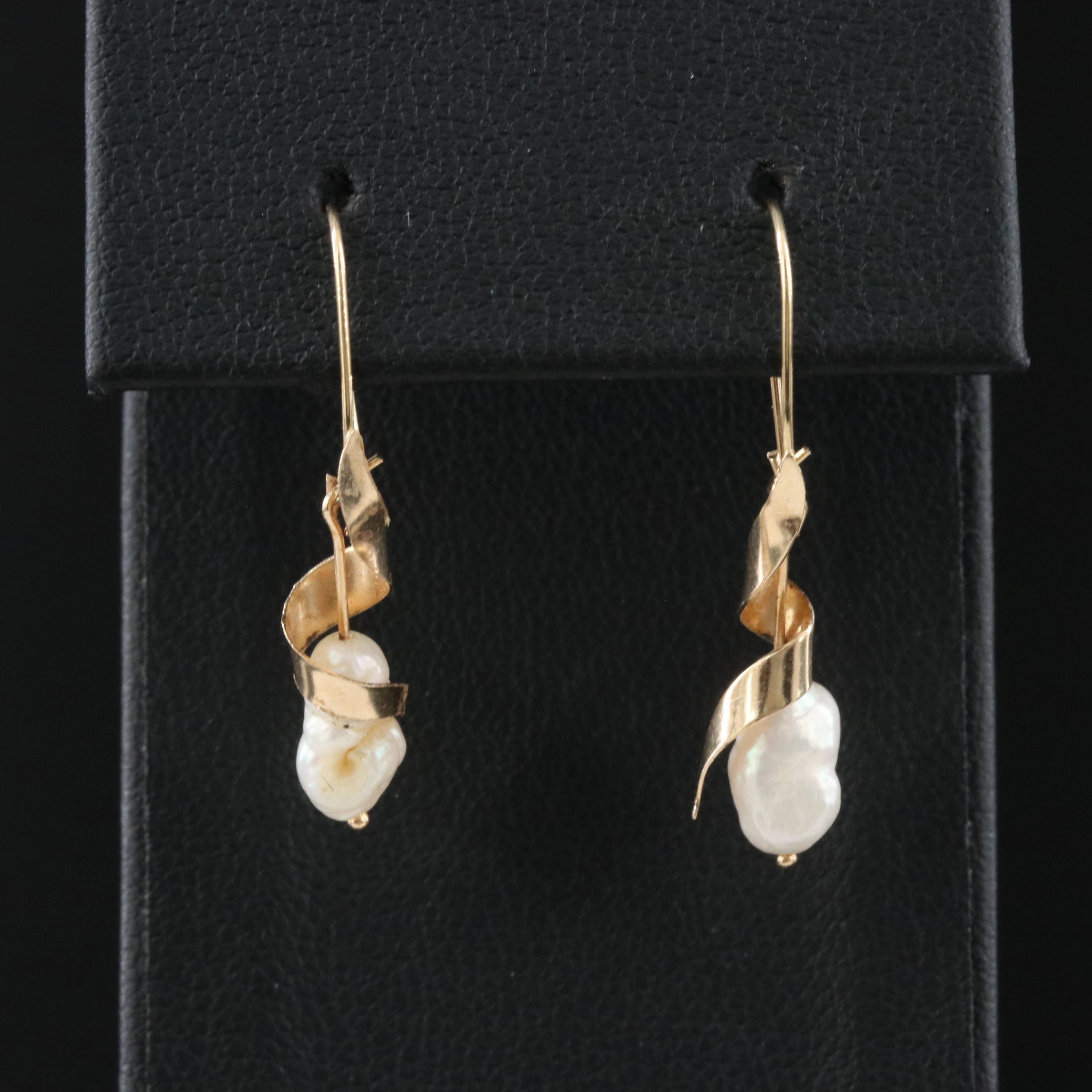 14K Pearl Earrings