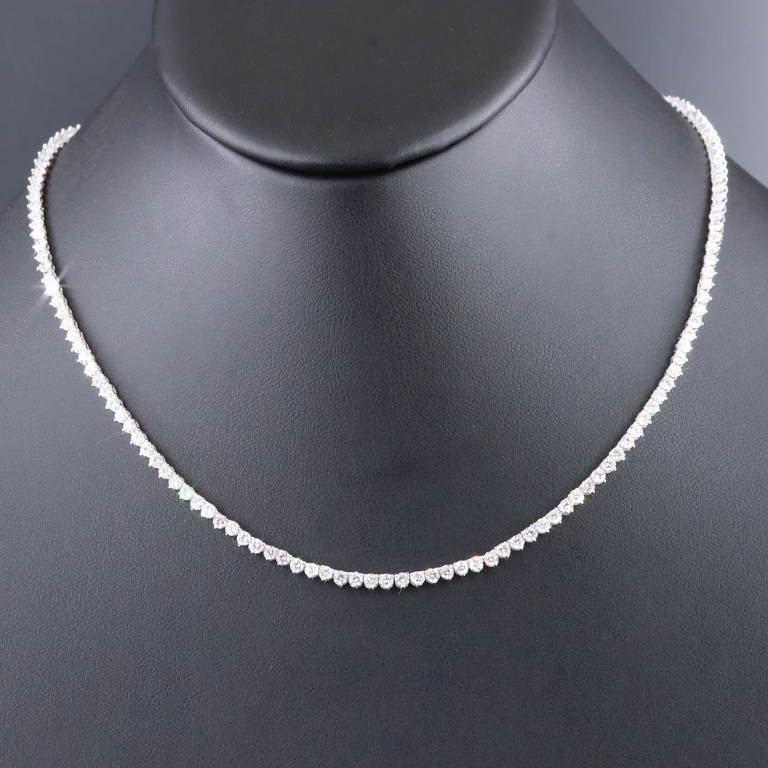 14K 8.57 CTW Lab Grown Diamond Line Necklace