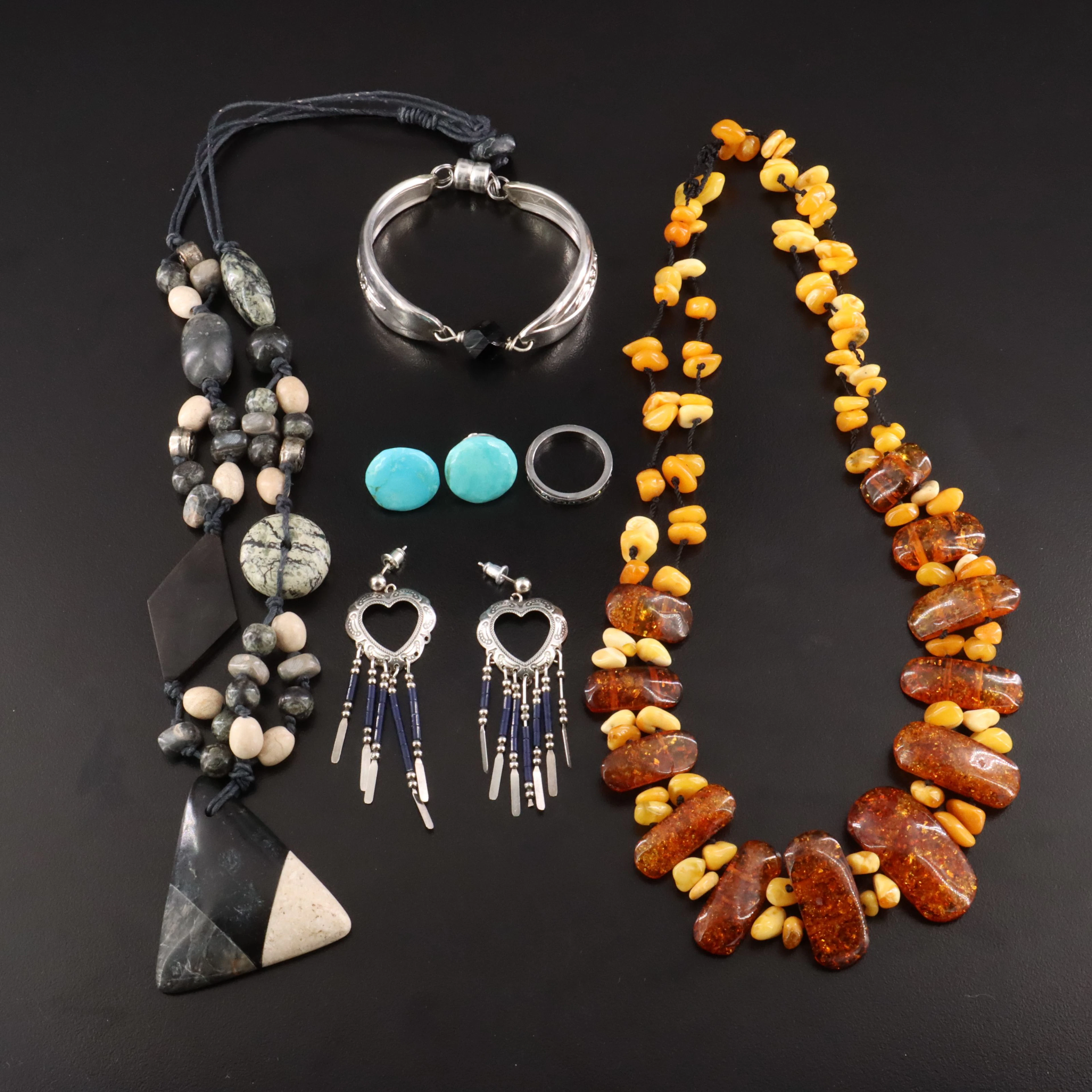 Sterling, Amber and Jasper Featured in Jewelry Collection