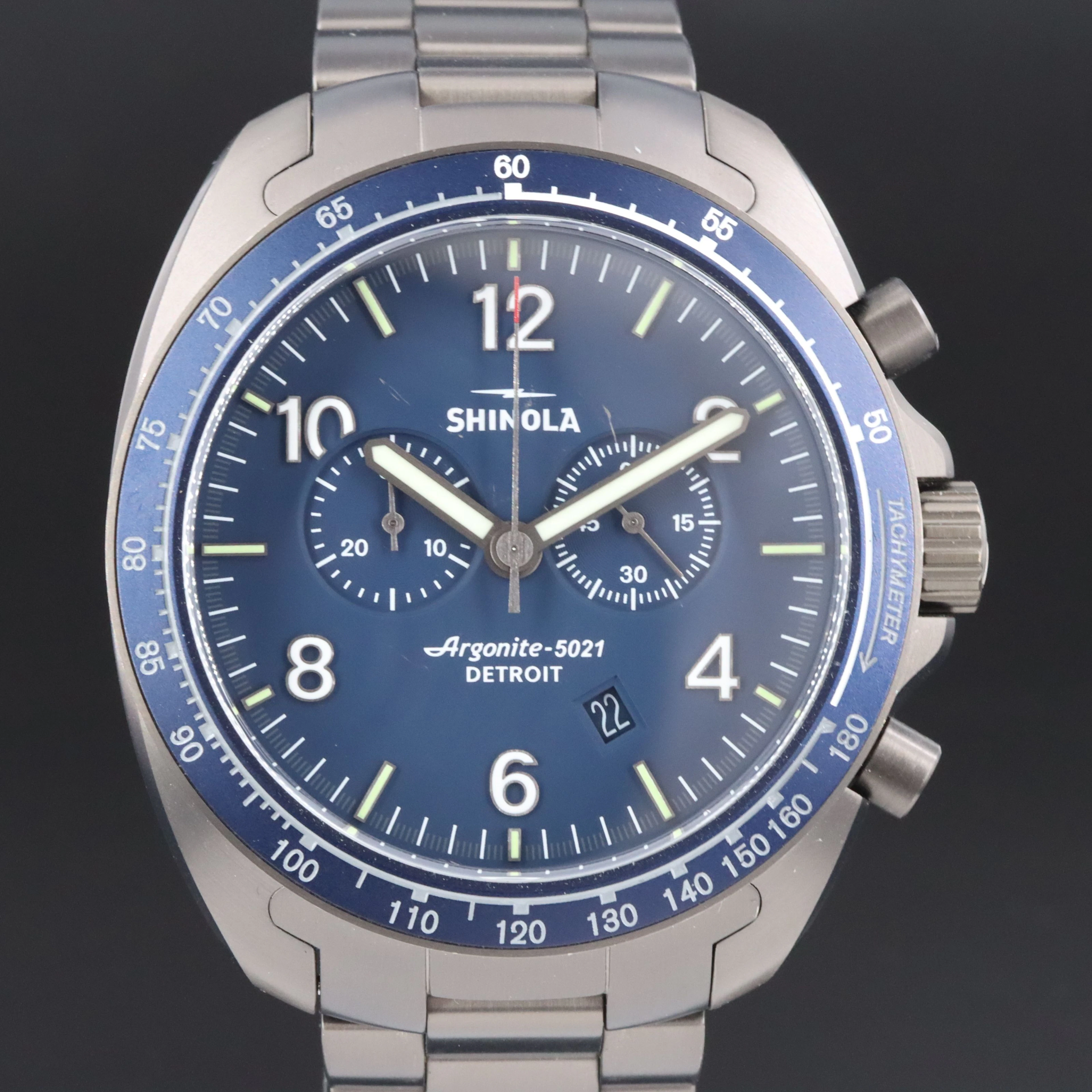 Shinola Rambler Two Dial Chronograph 45mm Quartz Watch SO120065286