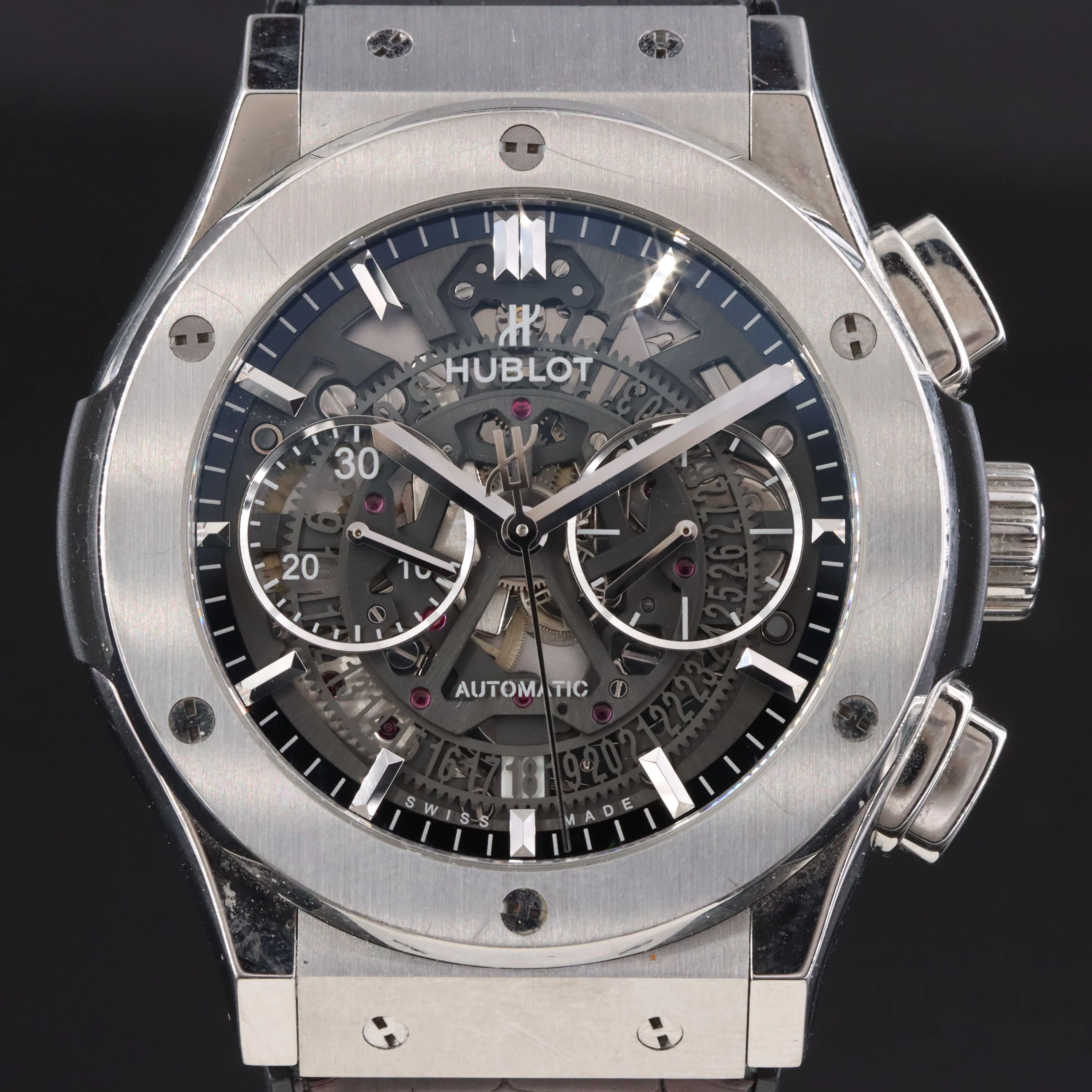 Hublot Classic Fusion 45 Aerofusion Titanium Chronograph Watch c.2018