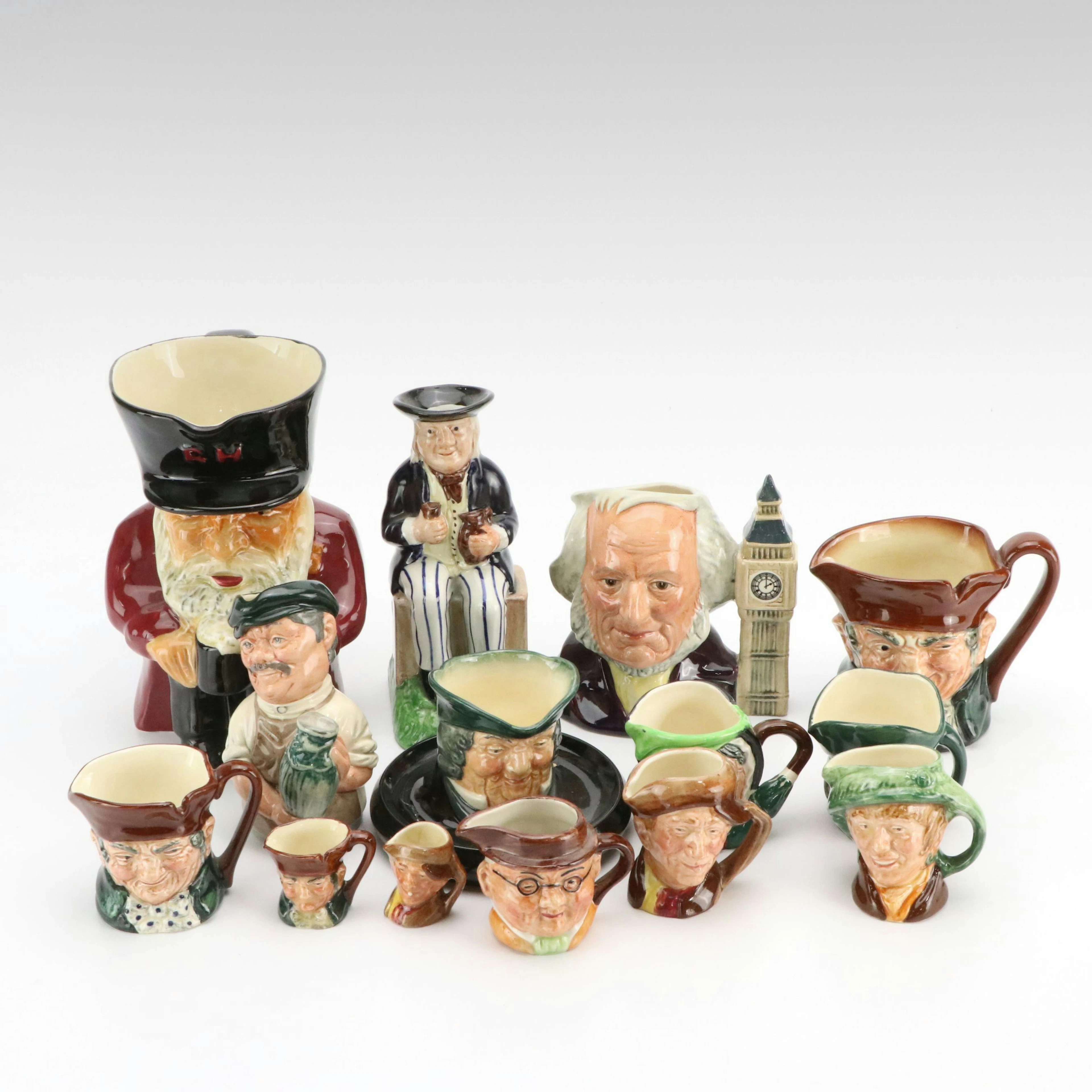 Royal Doulton, Tony Wood and More Toby Jugs, Vintage