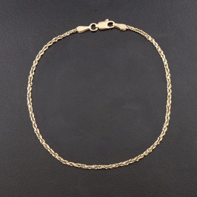 14K Rope Chain Bracelet