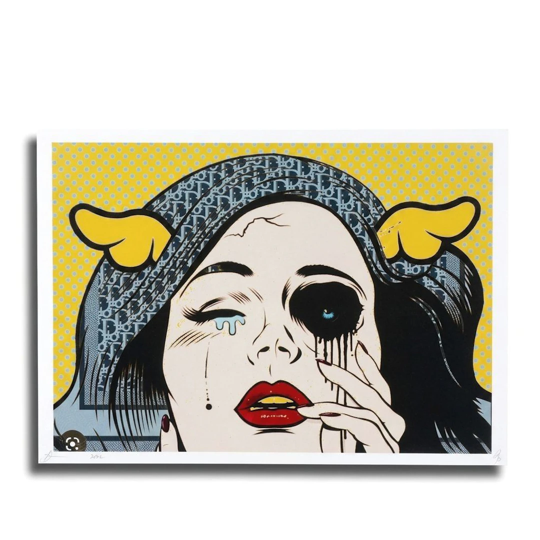 Death NYC Pop Art Graphic Print Homage to Roy Lichtenstein X Dior, 2022