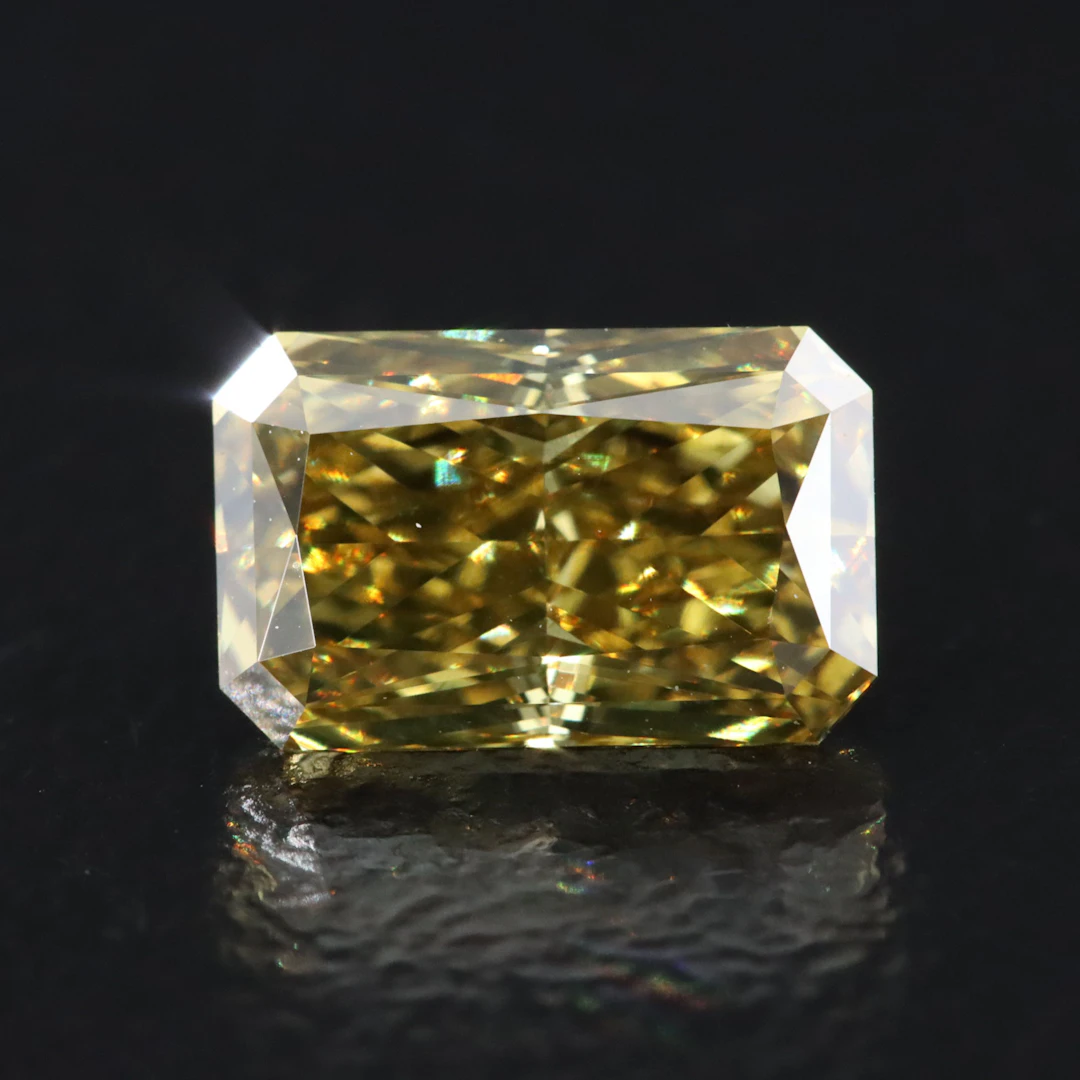 Loose 1.21 CT Fancy Yellow Lab Grown Diamond