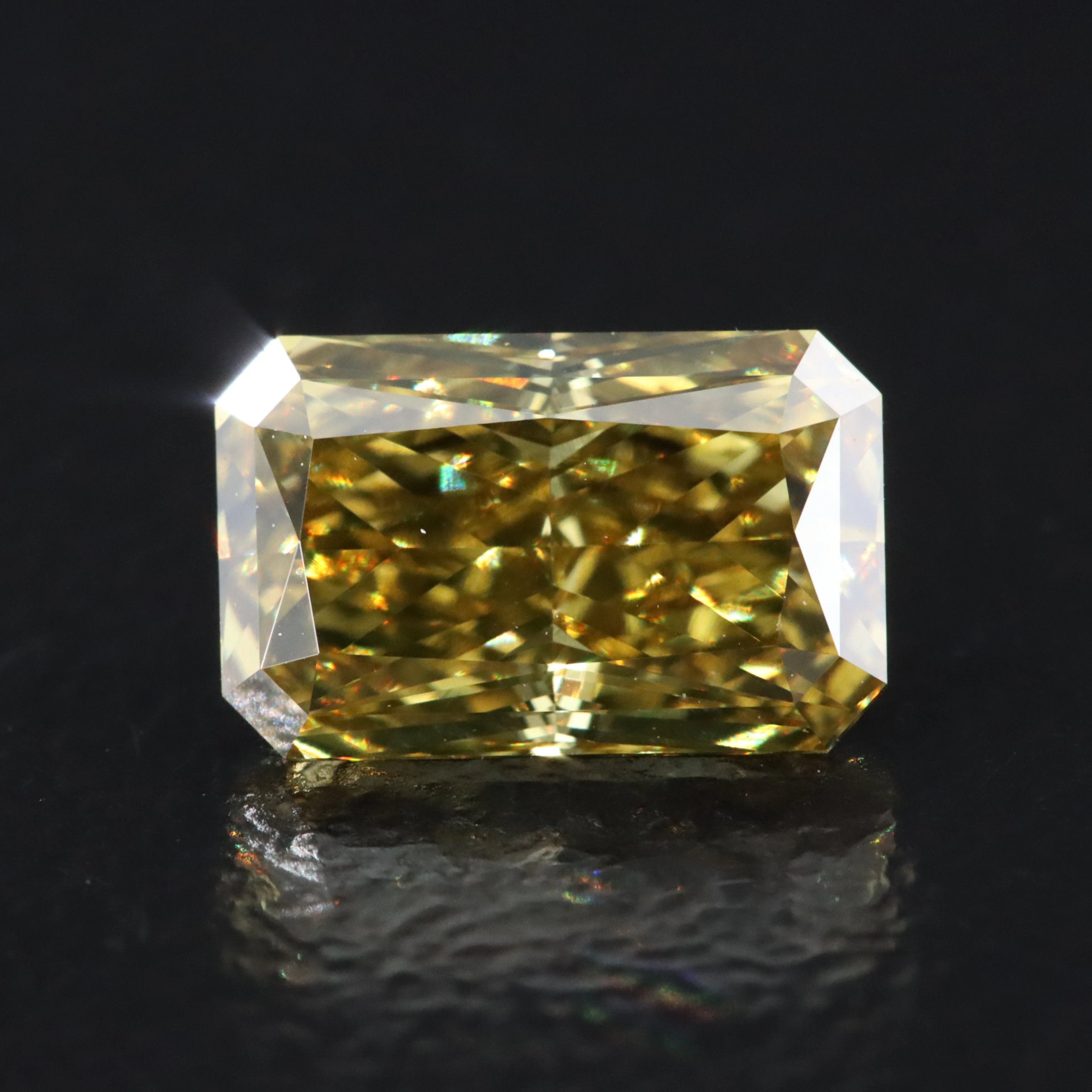 Loose 1.21 CT Fancy Yellow Lab Grown Diamond
