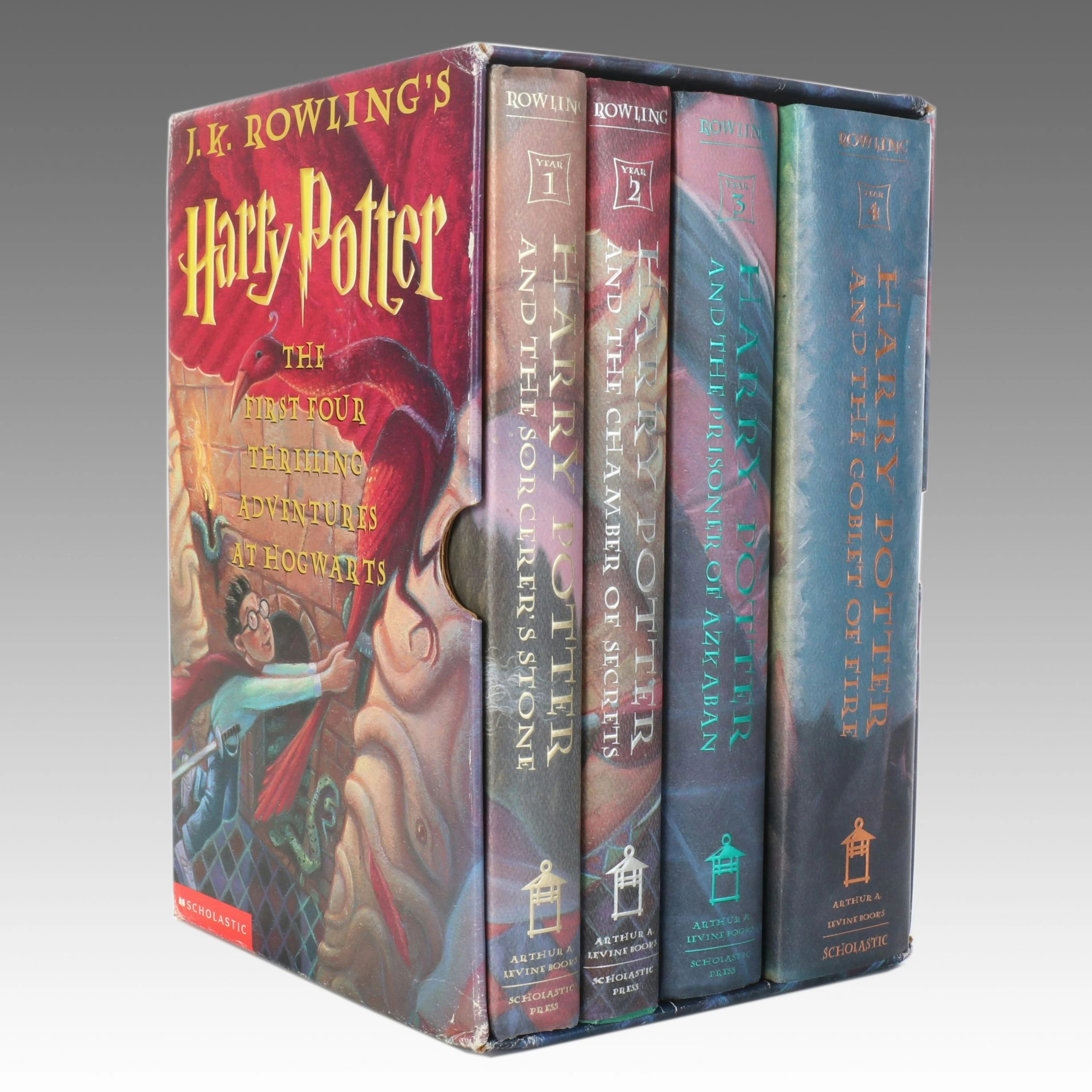 First American Edition "Harry Potter" Four-Volume Box Set by J. K. Rowling