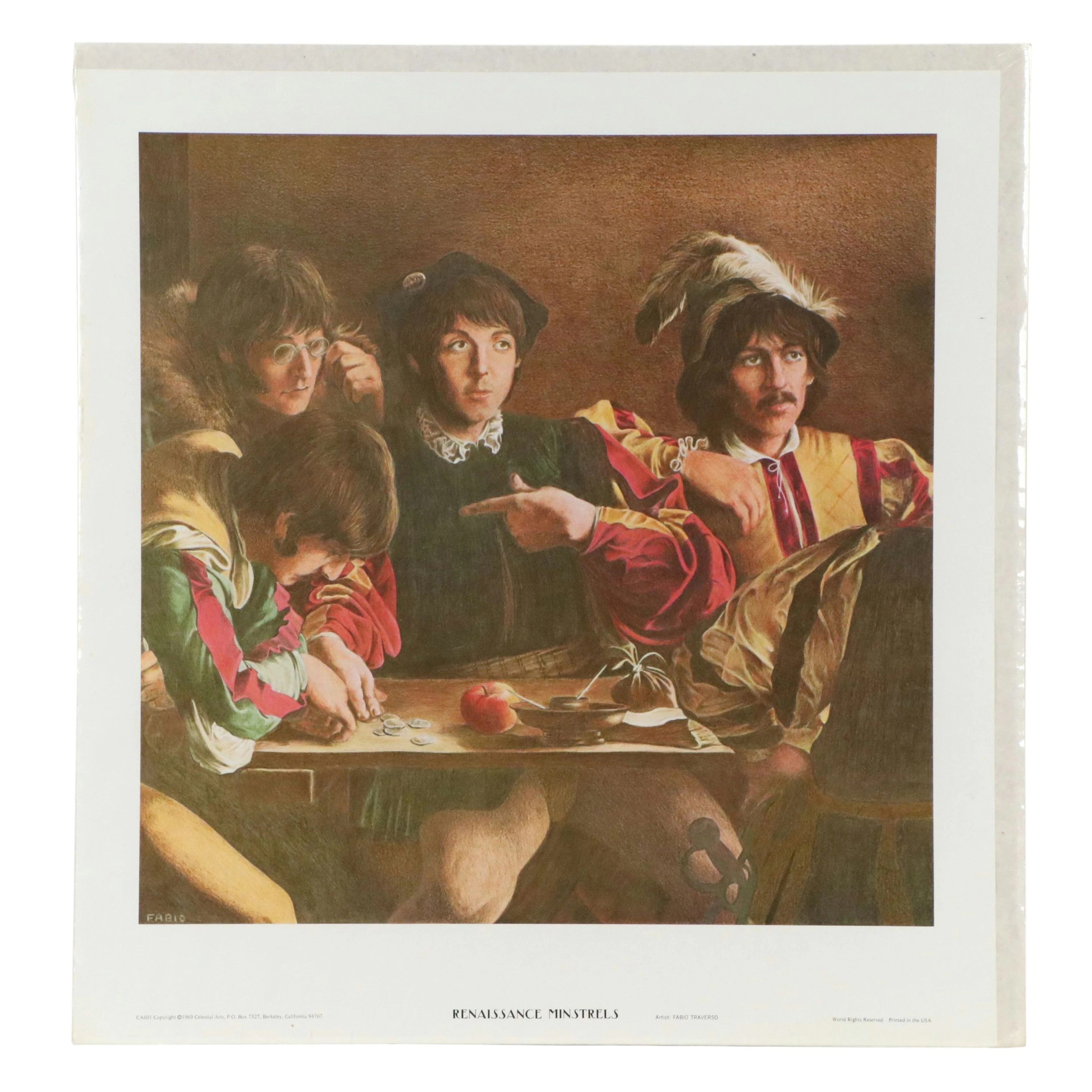 The Beatles Offset Lithograph After Fabio Traverso "Renaissance Minstrels,"