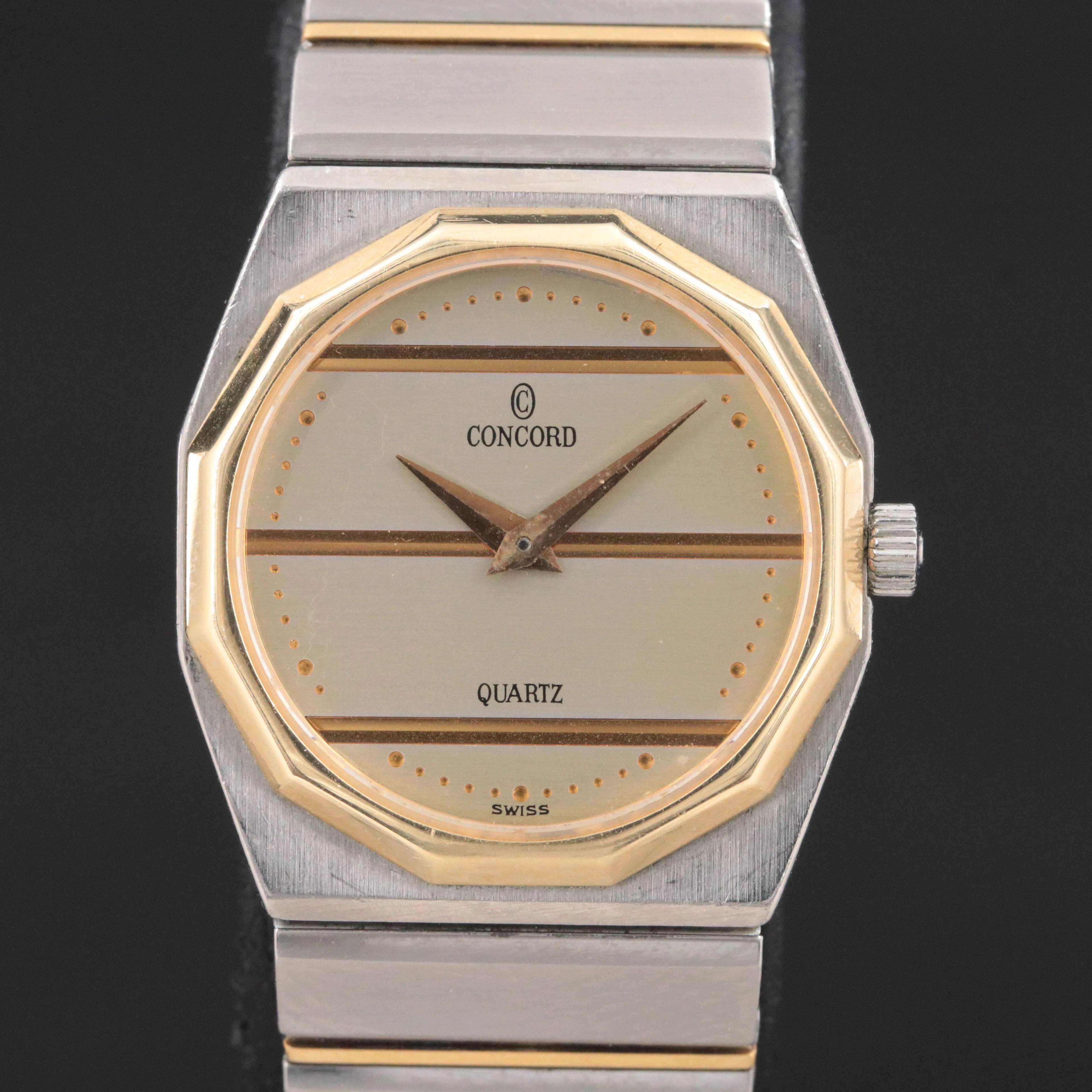 Swiss Concord Mariner S G 18K & Steel Quartz Watch Ref. 16 61 145 V14
