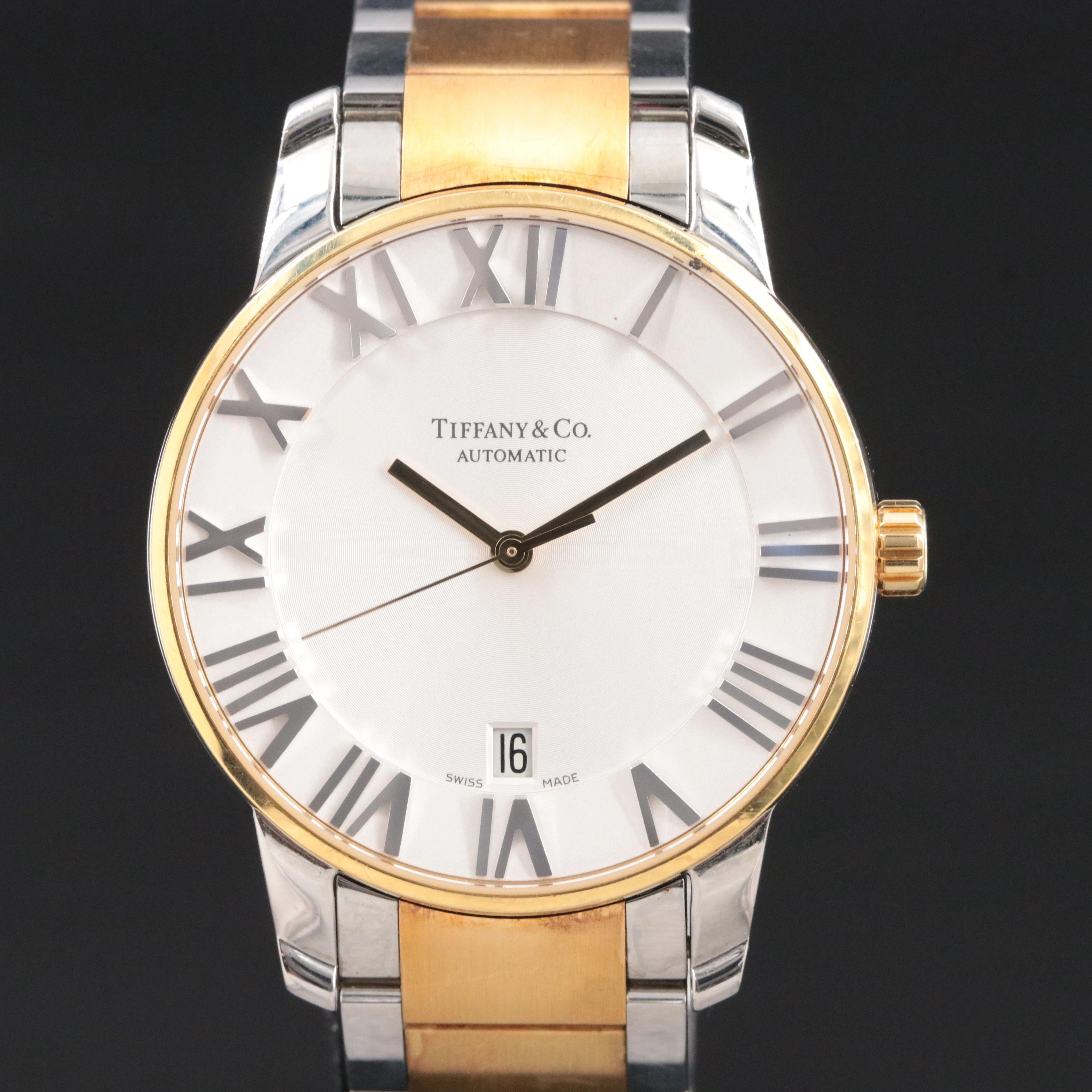 Tiffany & Co. Atlas Dome 18K and Stainless Steel Automatic Watch