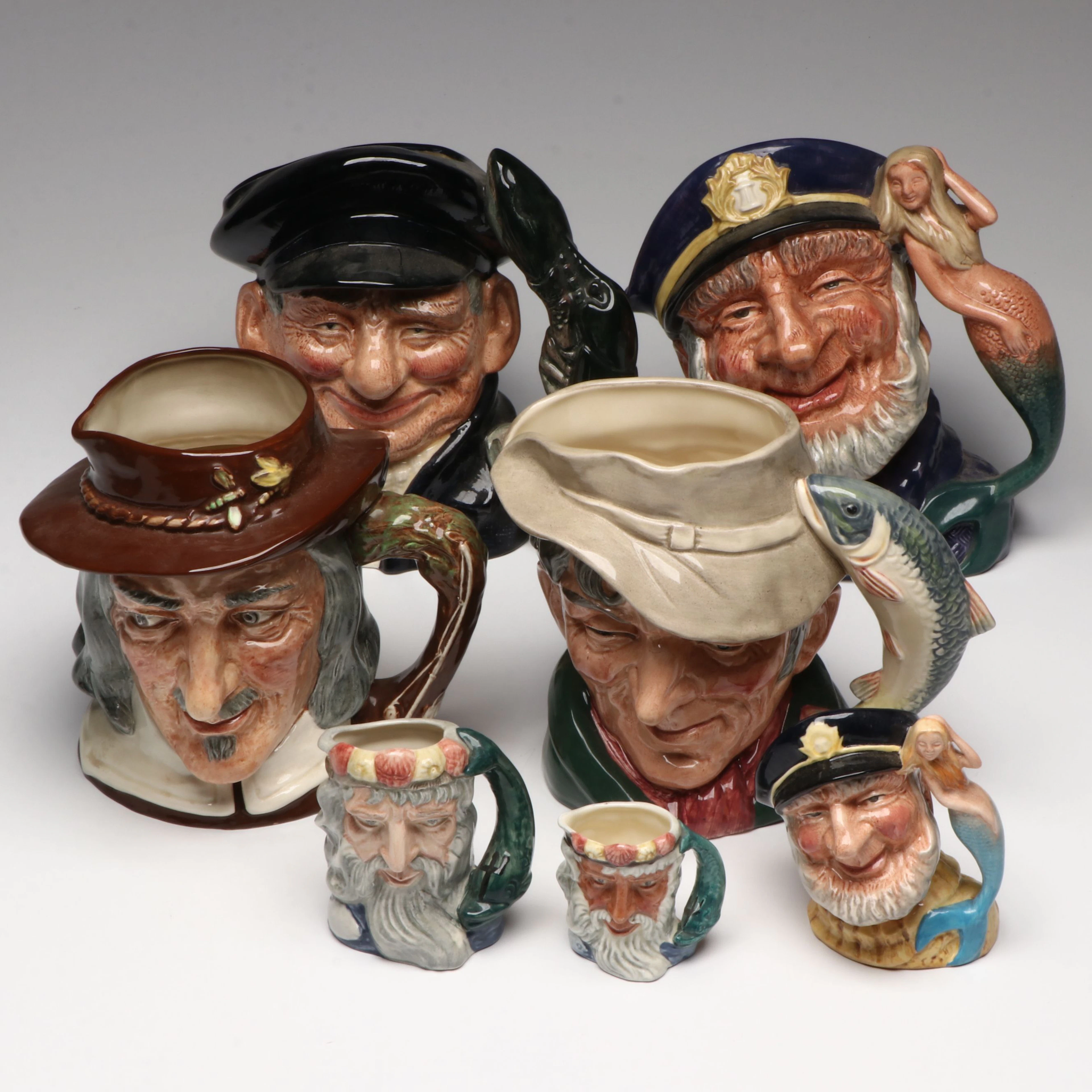 Royal Doulton "Lobster Man," "Izaak Walton" and More Toby Jugs