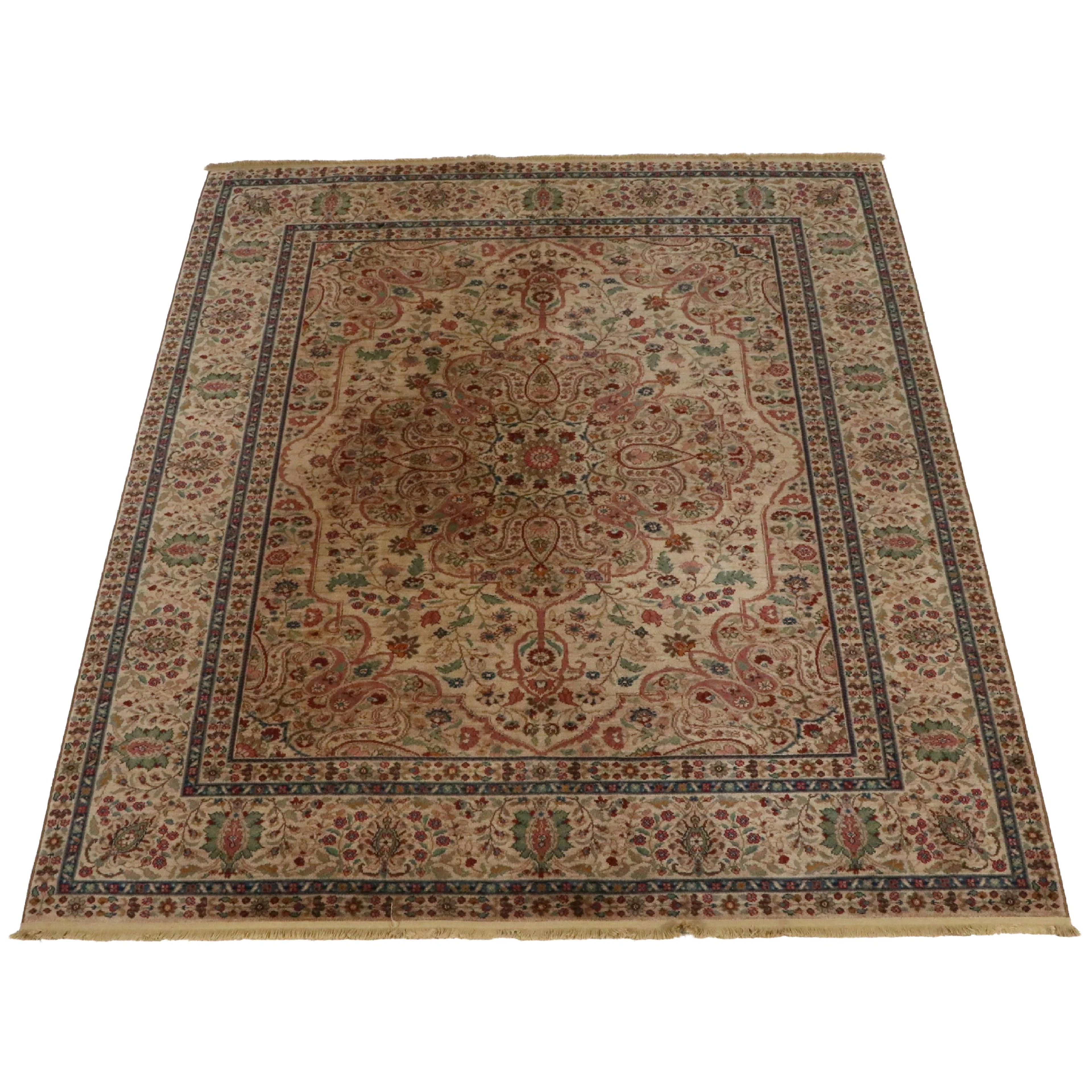 8'9 x 10'5 Machine Made Karastan Samovar Teawash "Tabriz Medallion" Area Rug