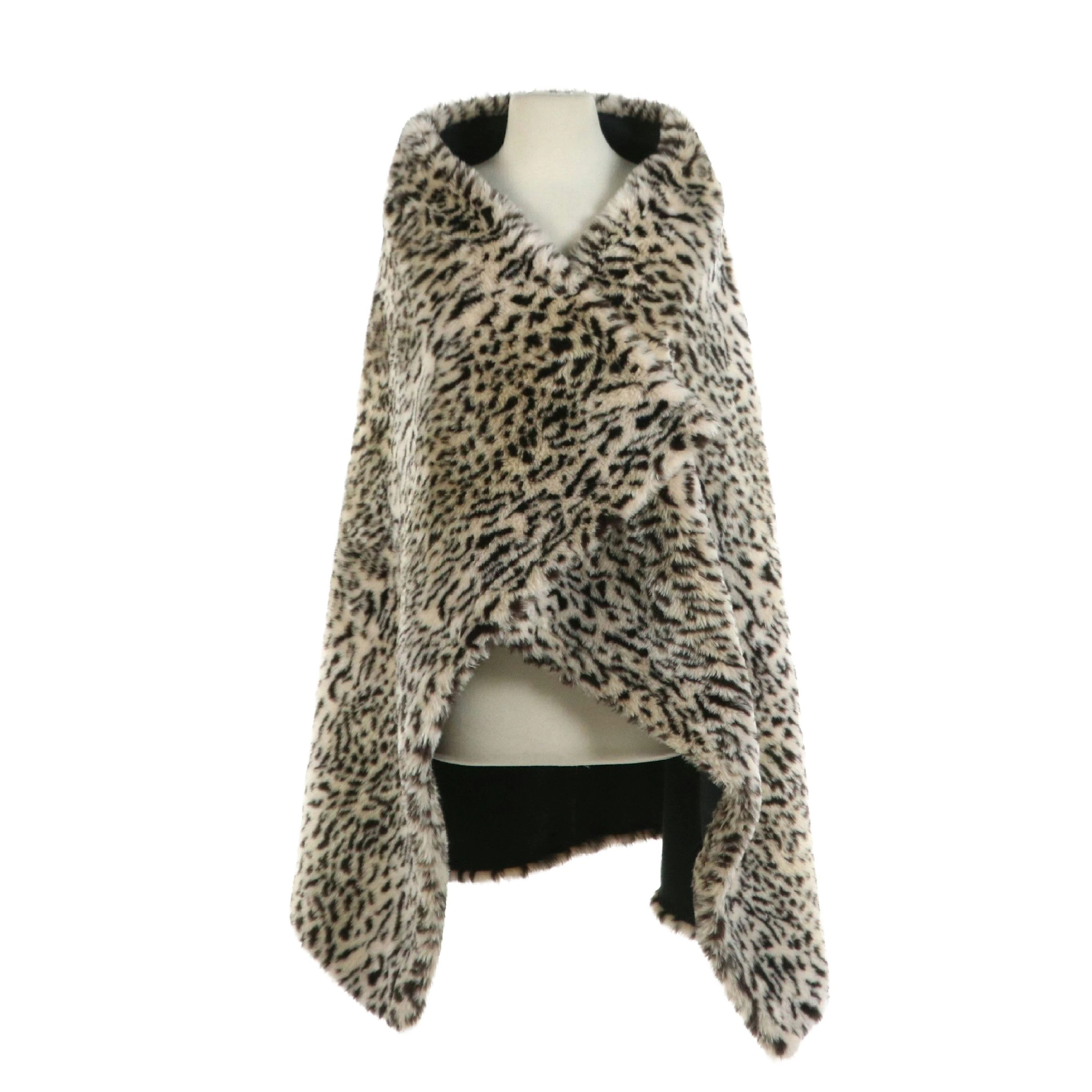 Donna Salyers Fabulous Furs Animal Printed Faux Fur Stole