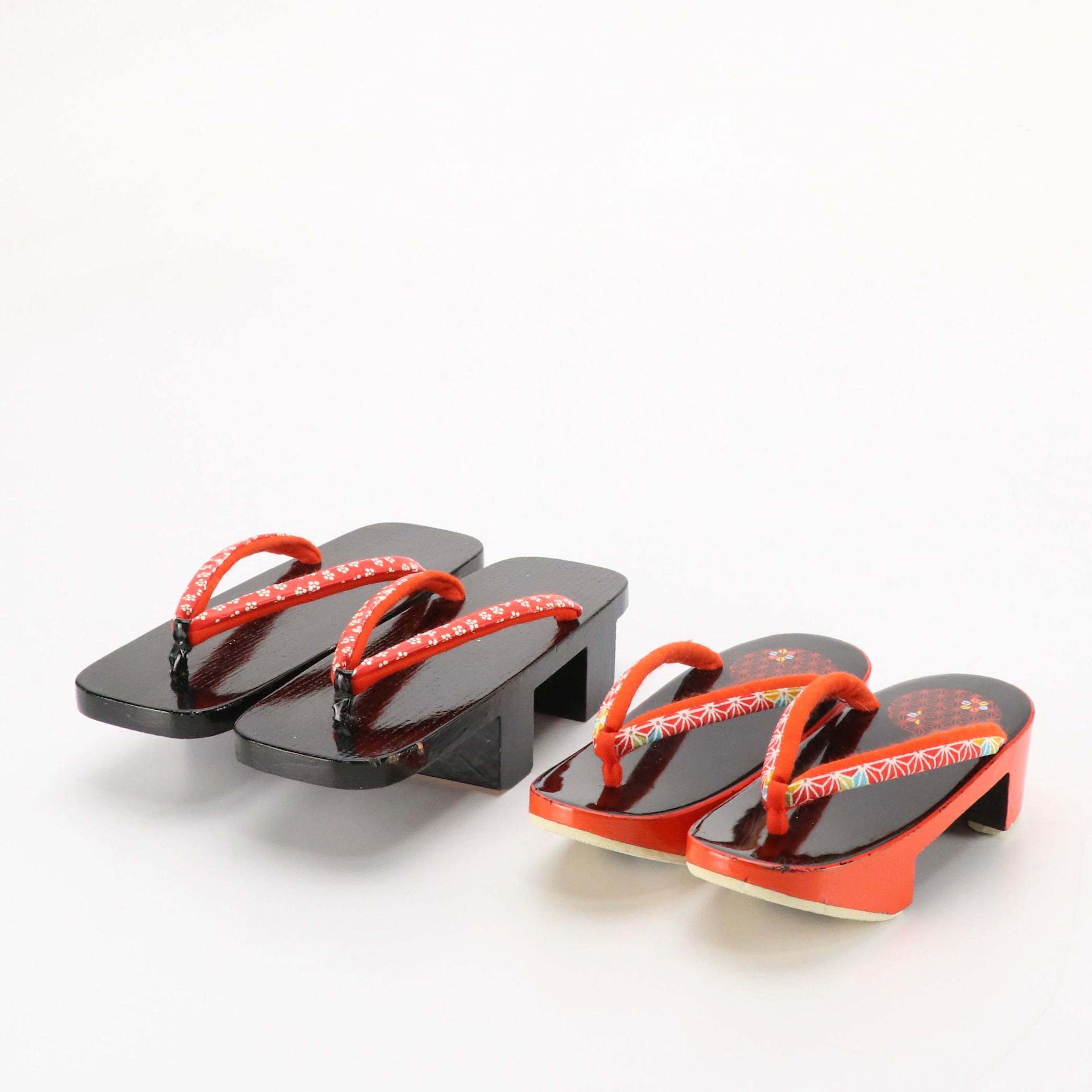 Japanese Geta Lacquered Wood Sandals