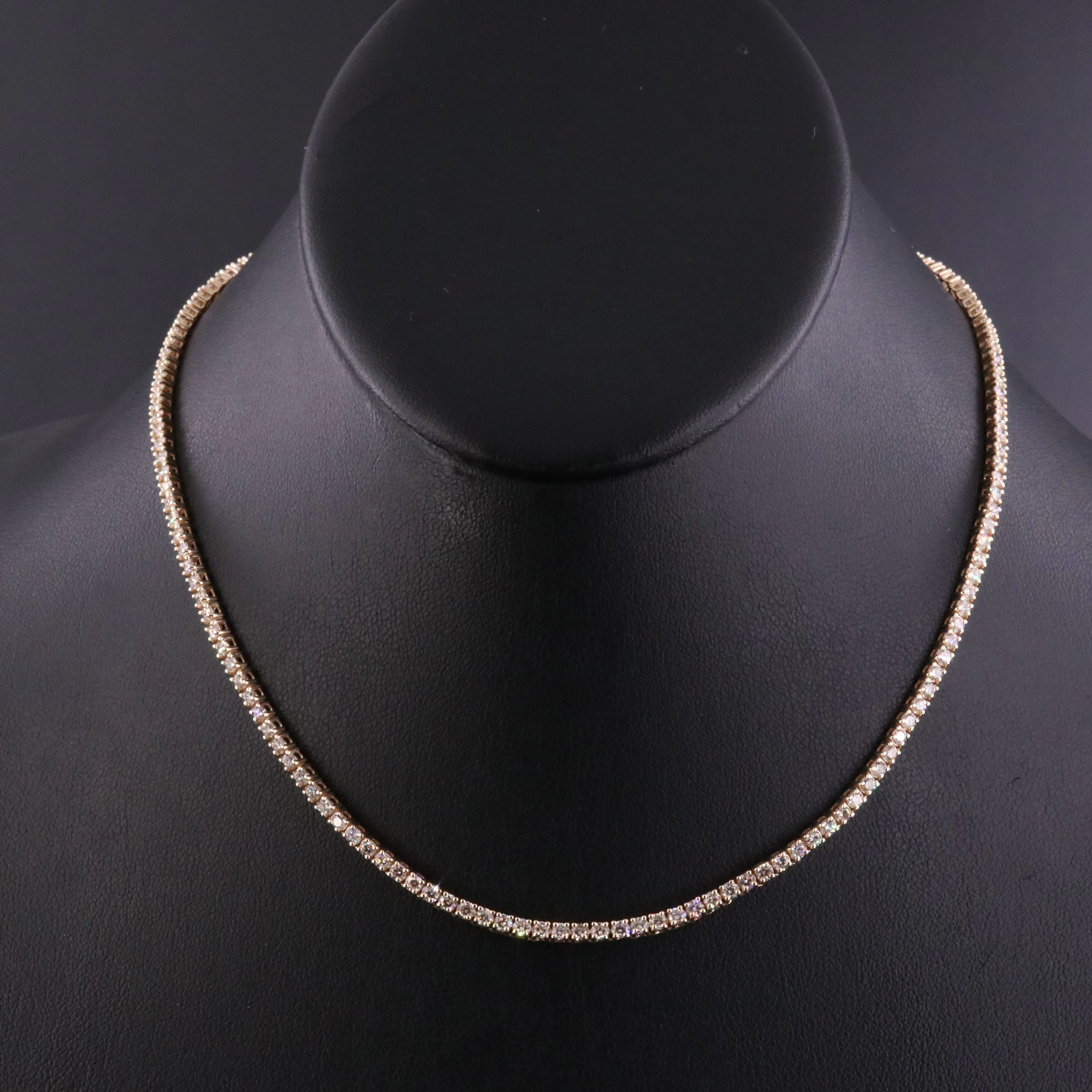 14K 6.60 CTW Diamond Line Necklace