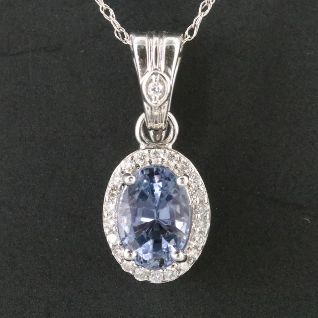 18K Spinel and Diamond Enhancer Pendant Necklace