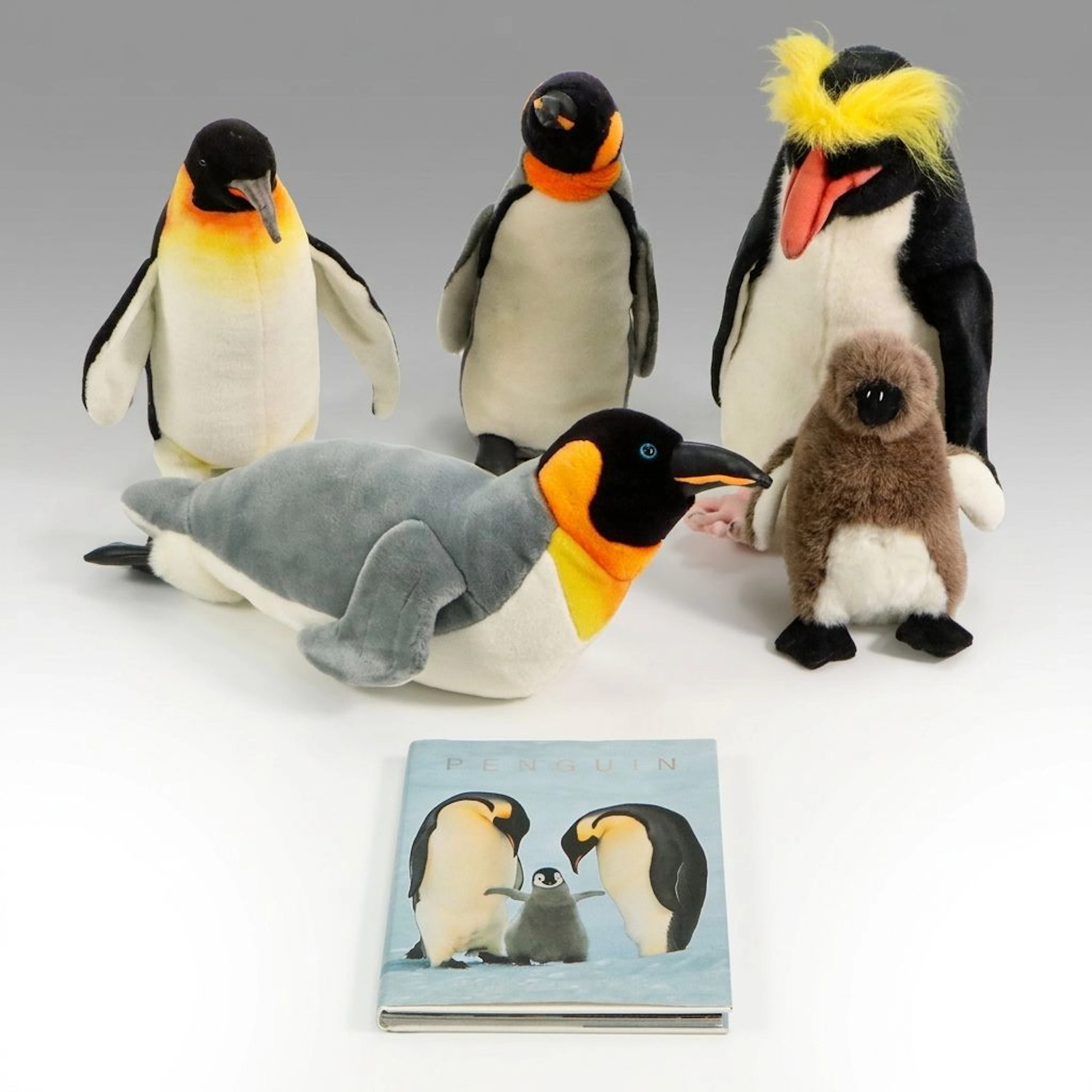 Animal Planet with Other Penguin Stuffed Toys and Book