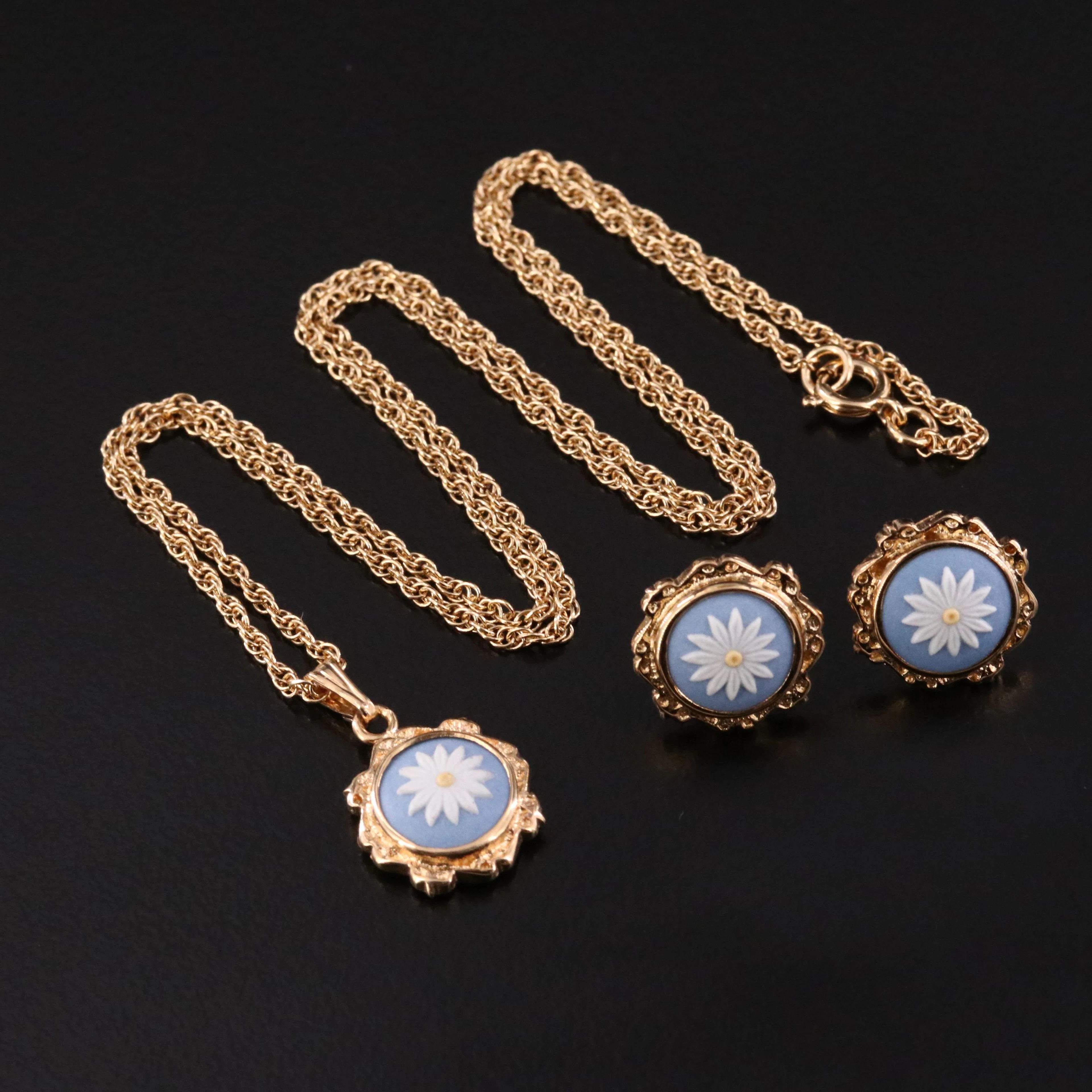 Jasperware Necklace and Earring Set