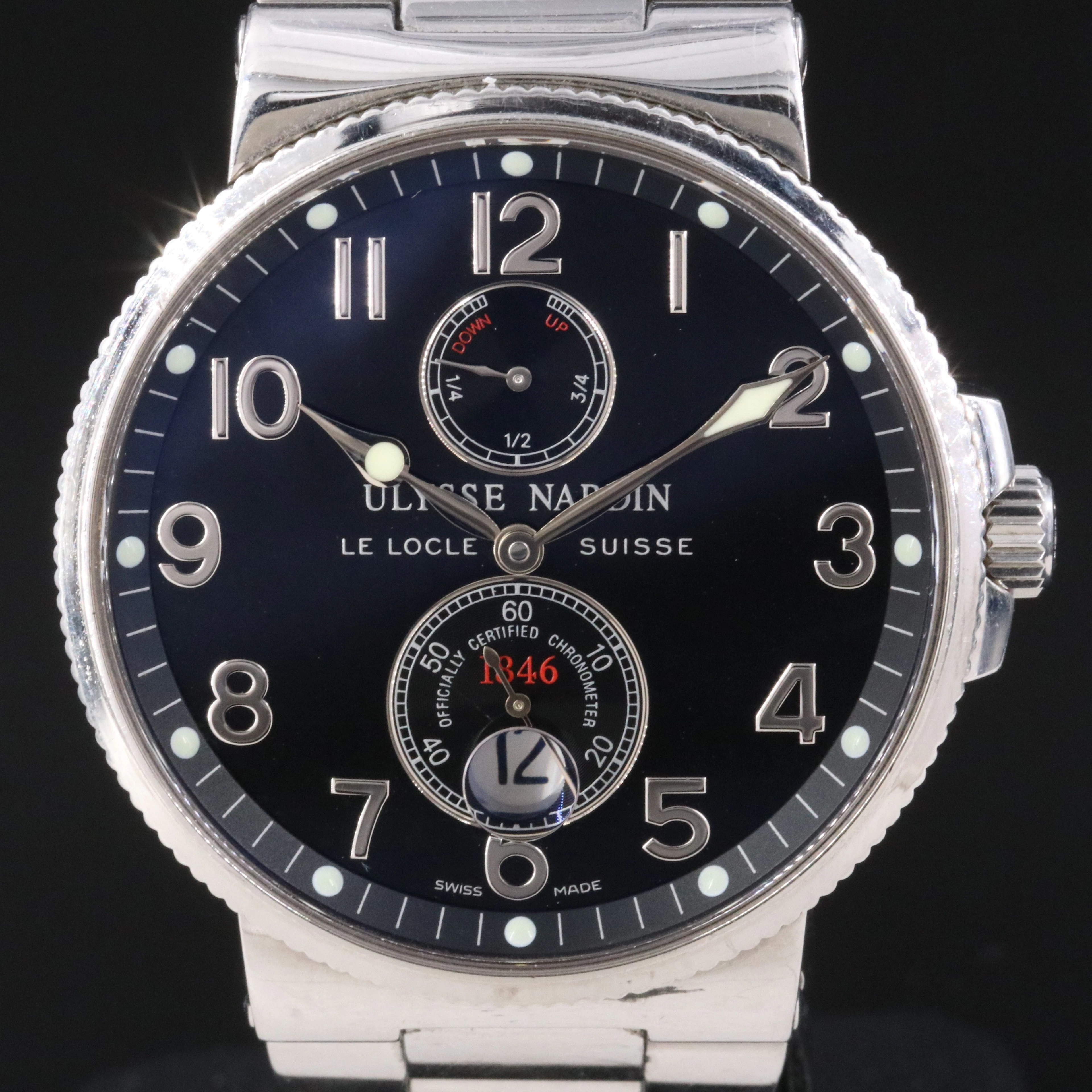 Ulysse Nardin Maxi Marine Chronometer 41mm Automatic Watch 263-66