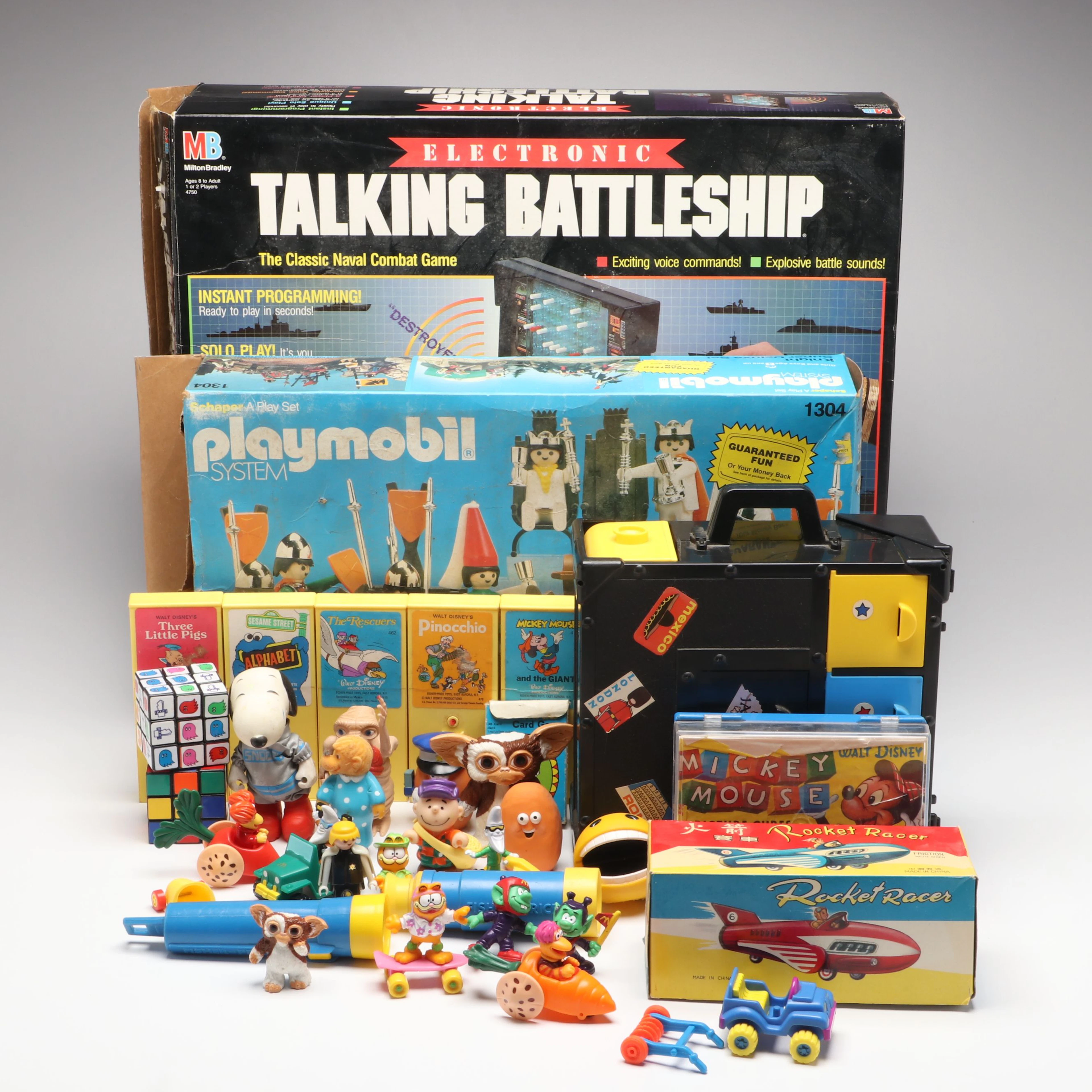 Playmobil "Knight Super Deluxe Set" with More Vintage Toys, Late 20th C.